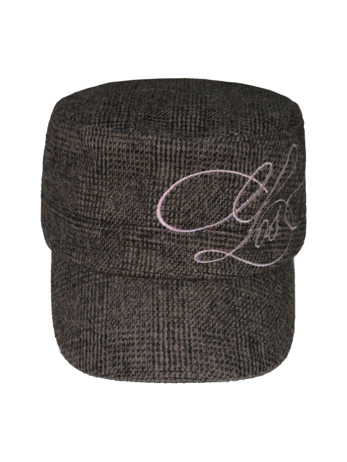LA Girl Cap Plaid Brown