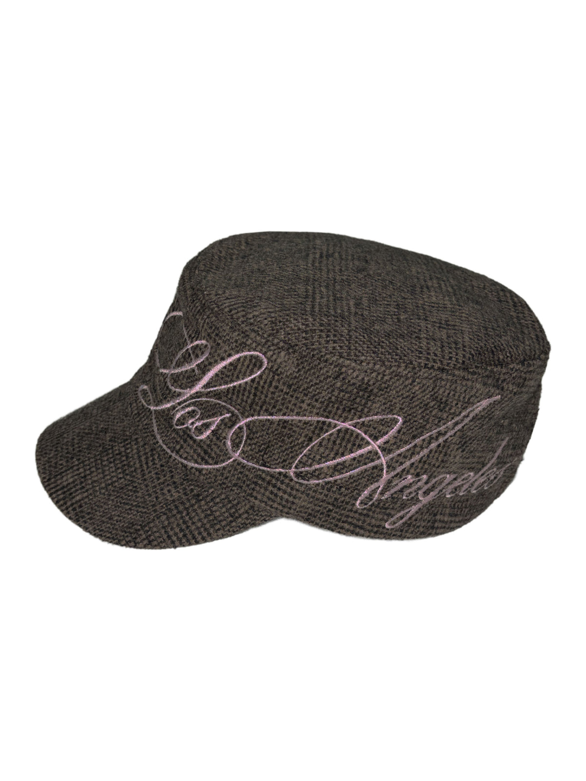 LA Girl Cap Plaid Brown