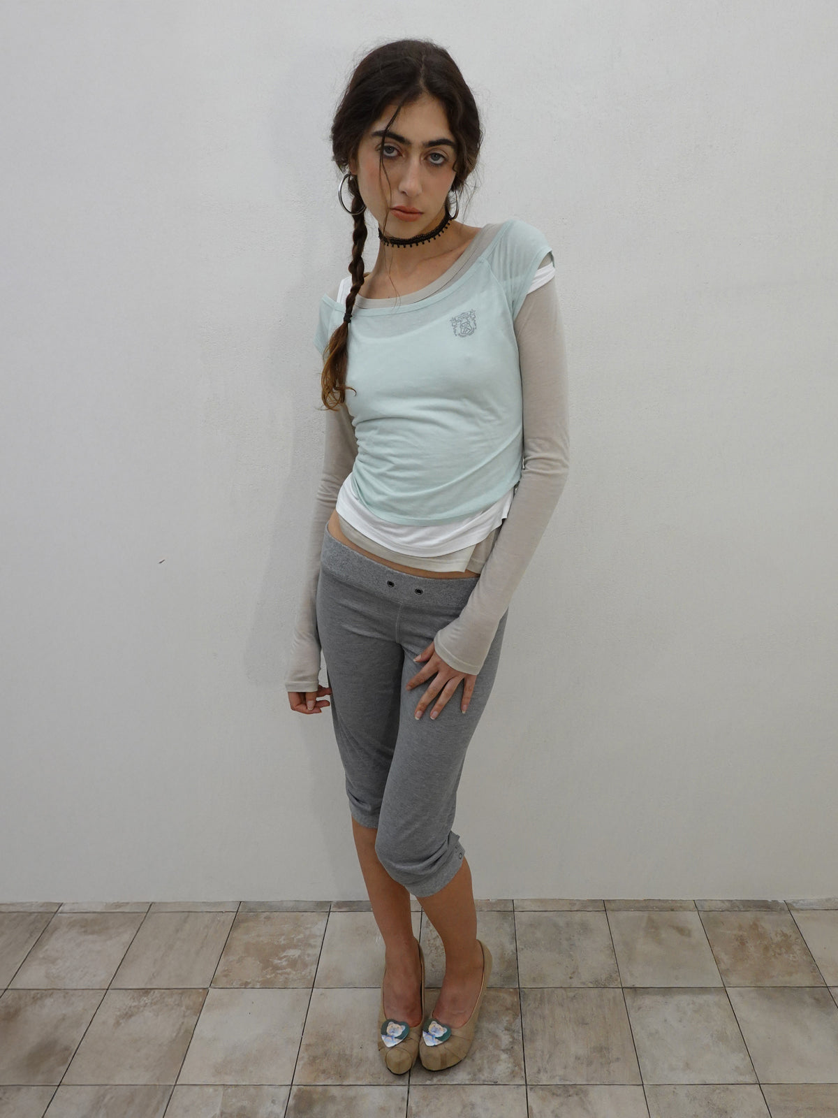Lazy Layered Tee Mint