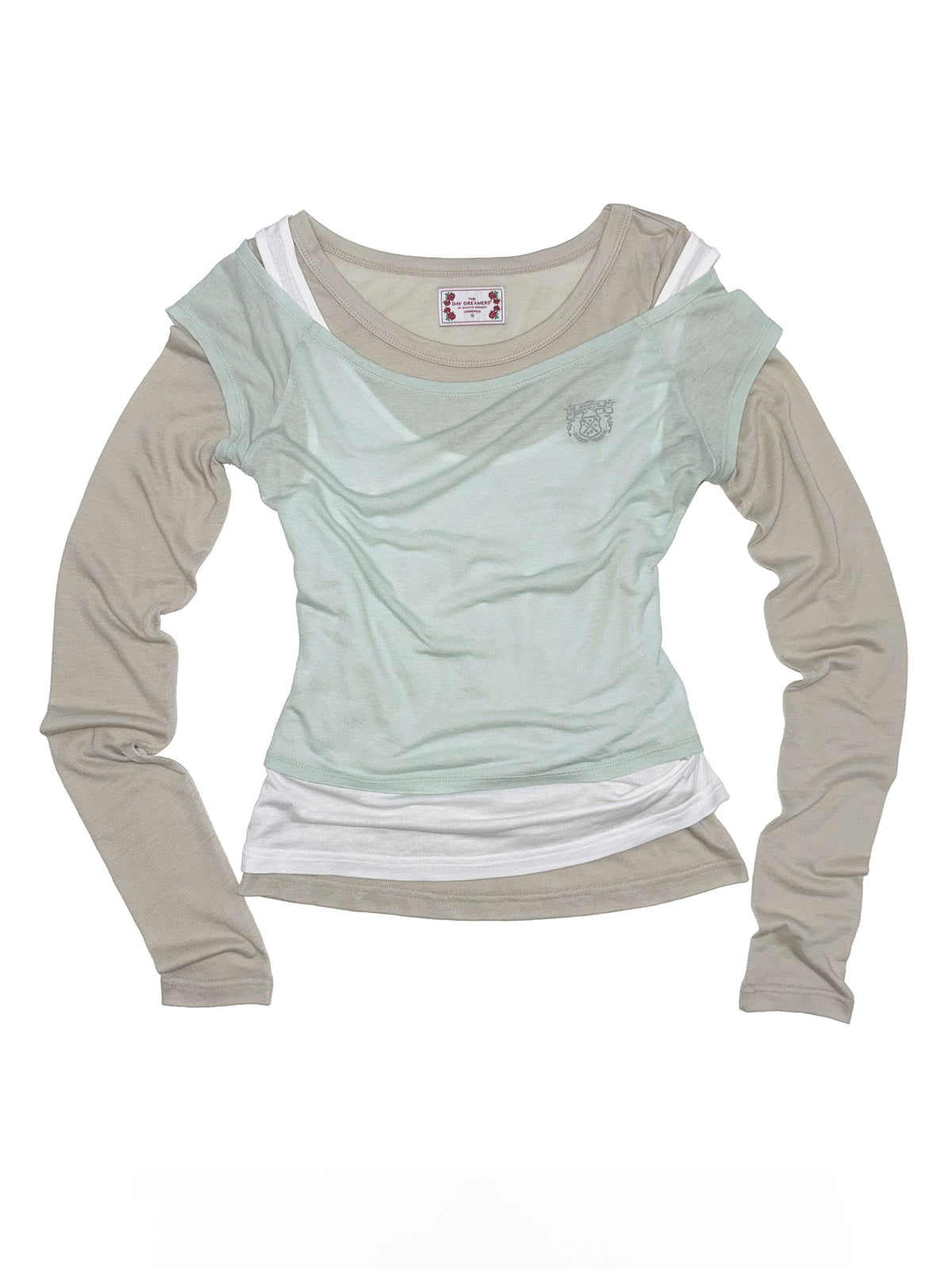 Lazy Layered Tee Mint