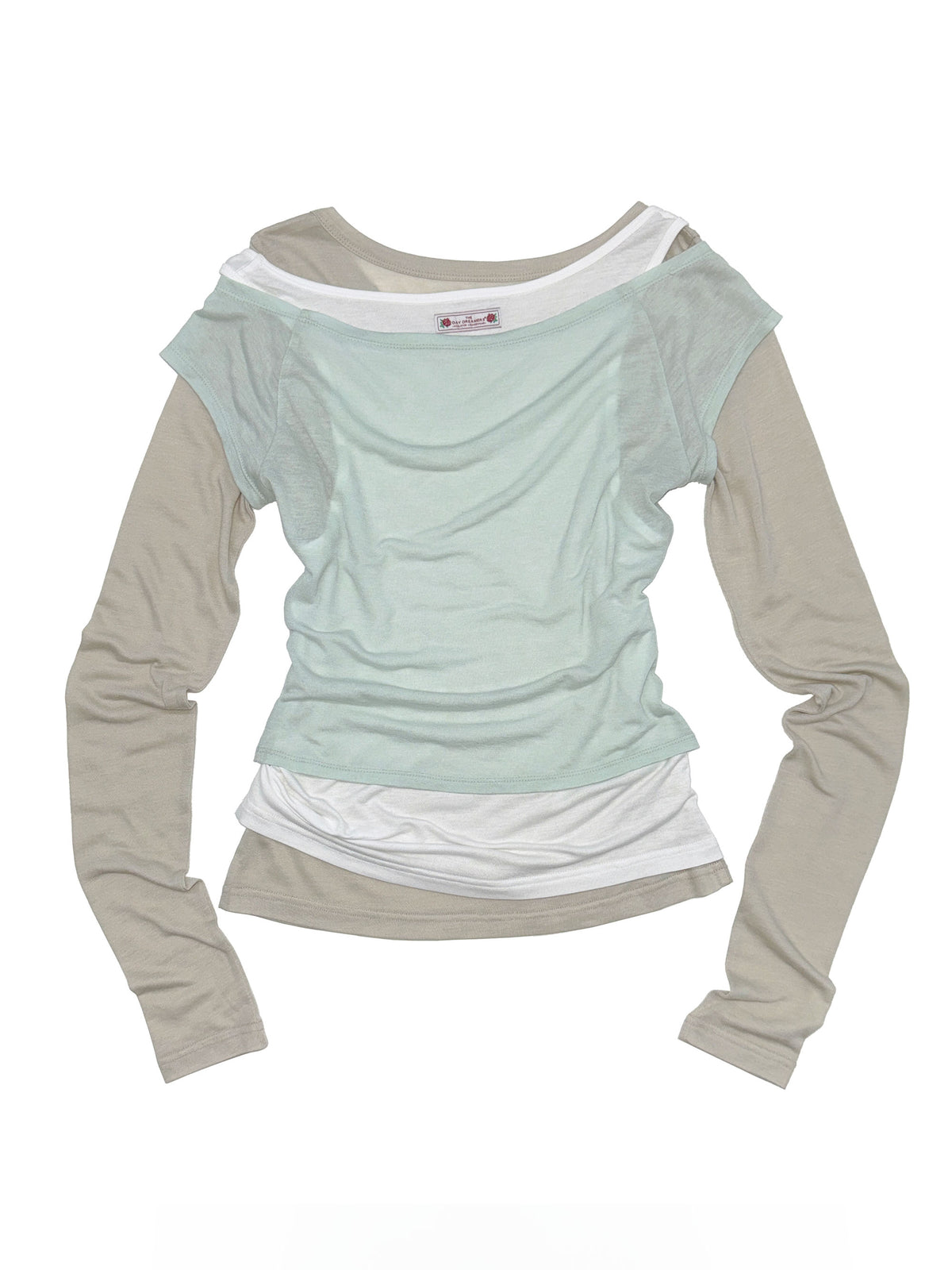 Lazy Layered Tee Mint