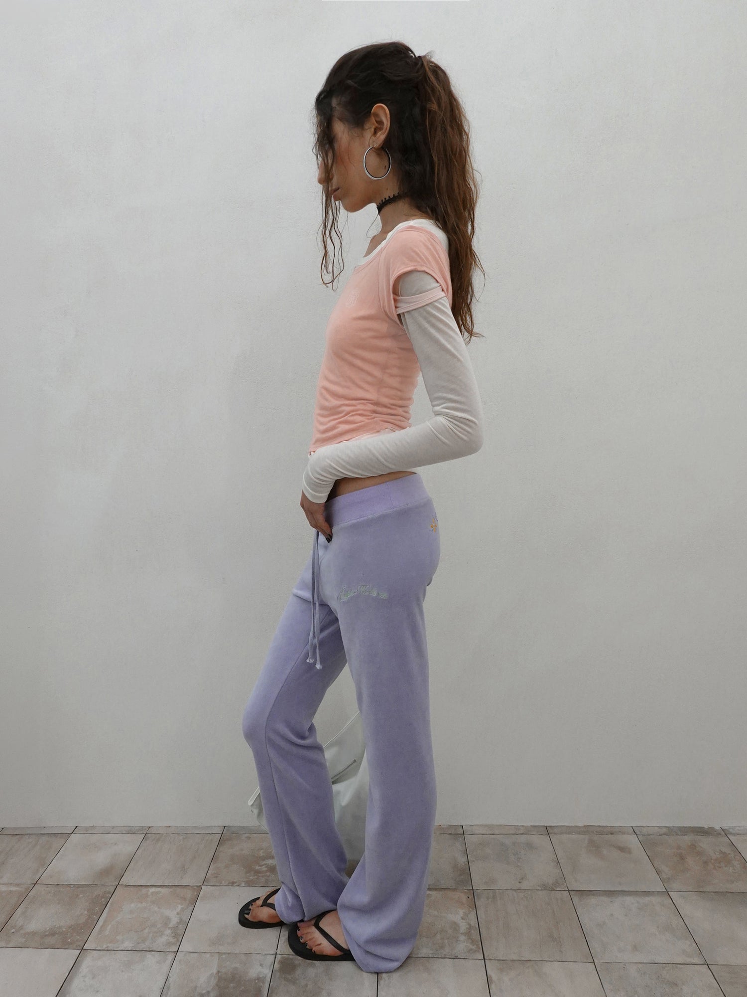 Lazy Layered Tee Salmon