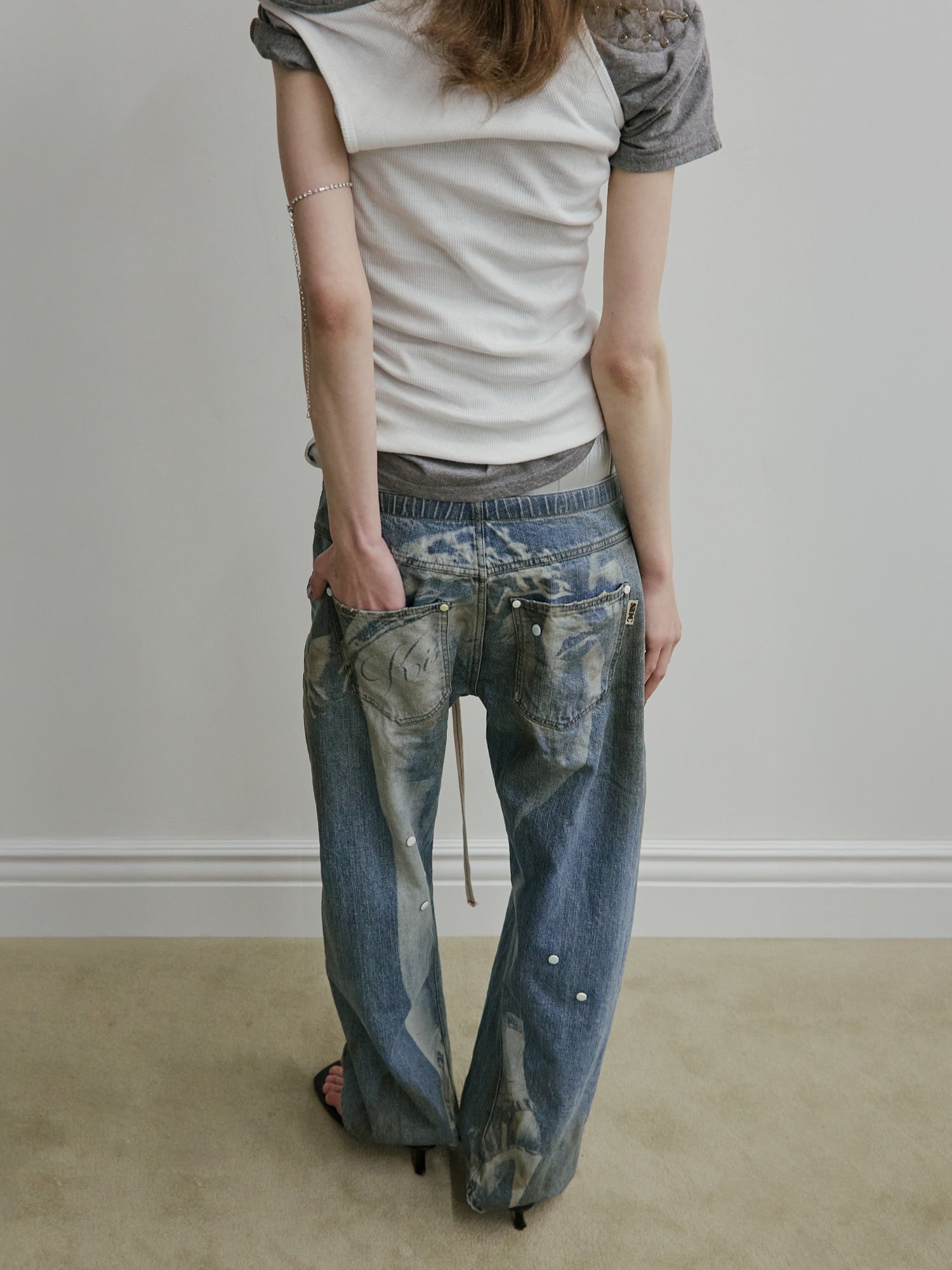 Pill Denim Pants Light Blue