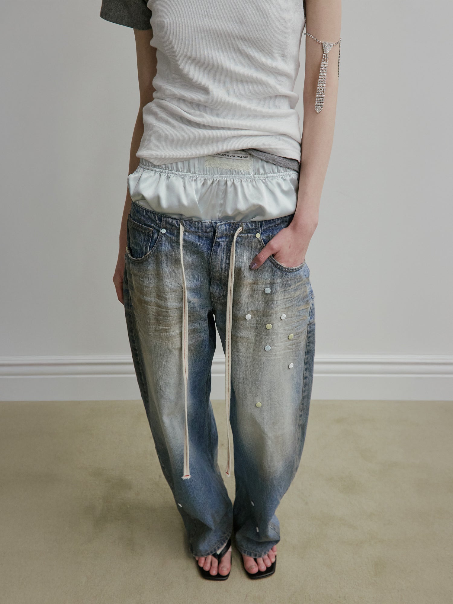 Pill Denim Pants Light Blue