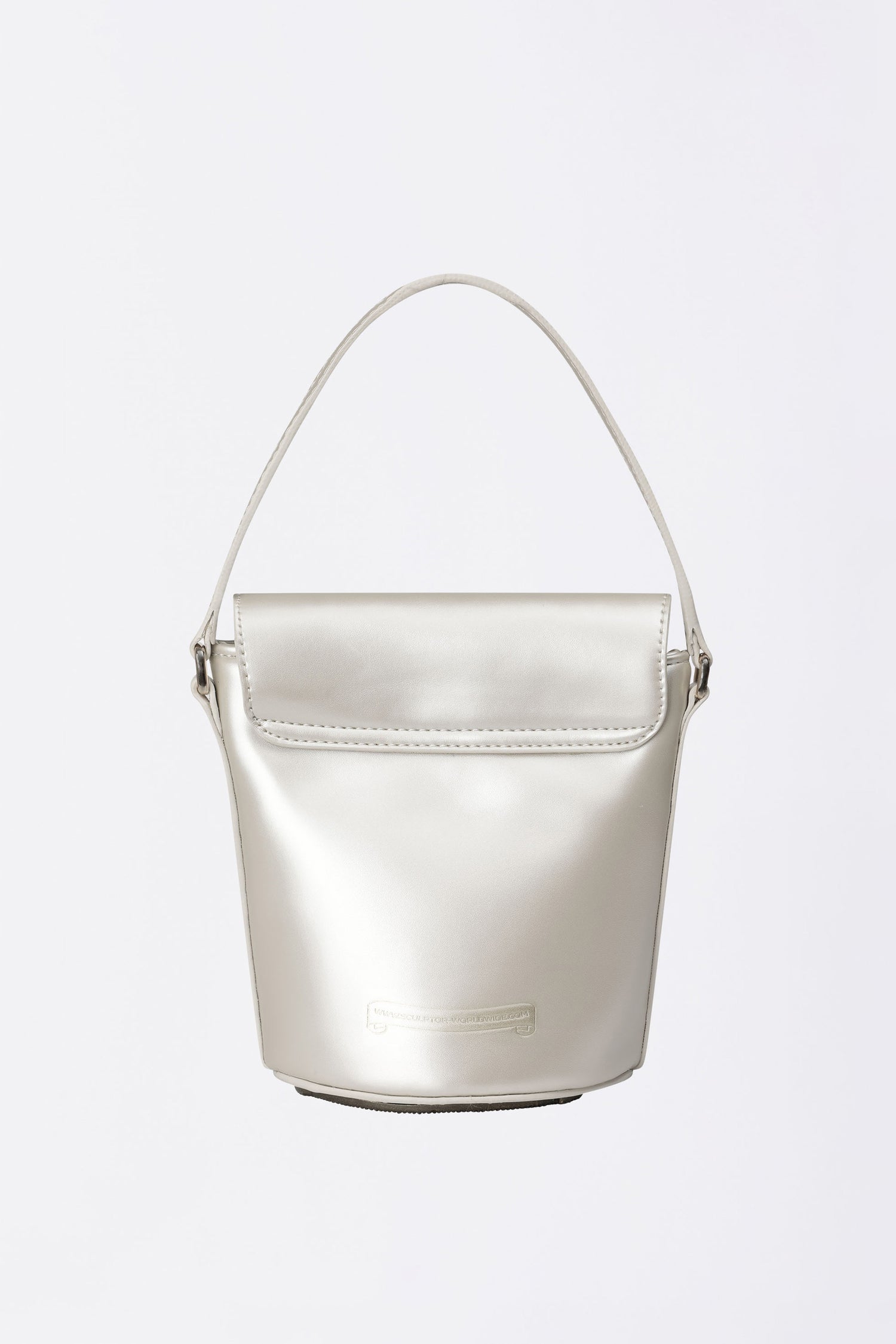 Saddle Bucket Bag Light Silver