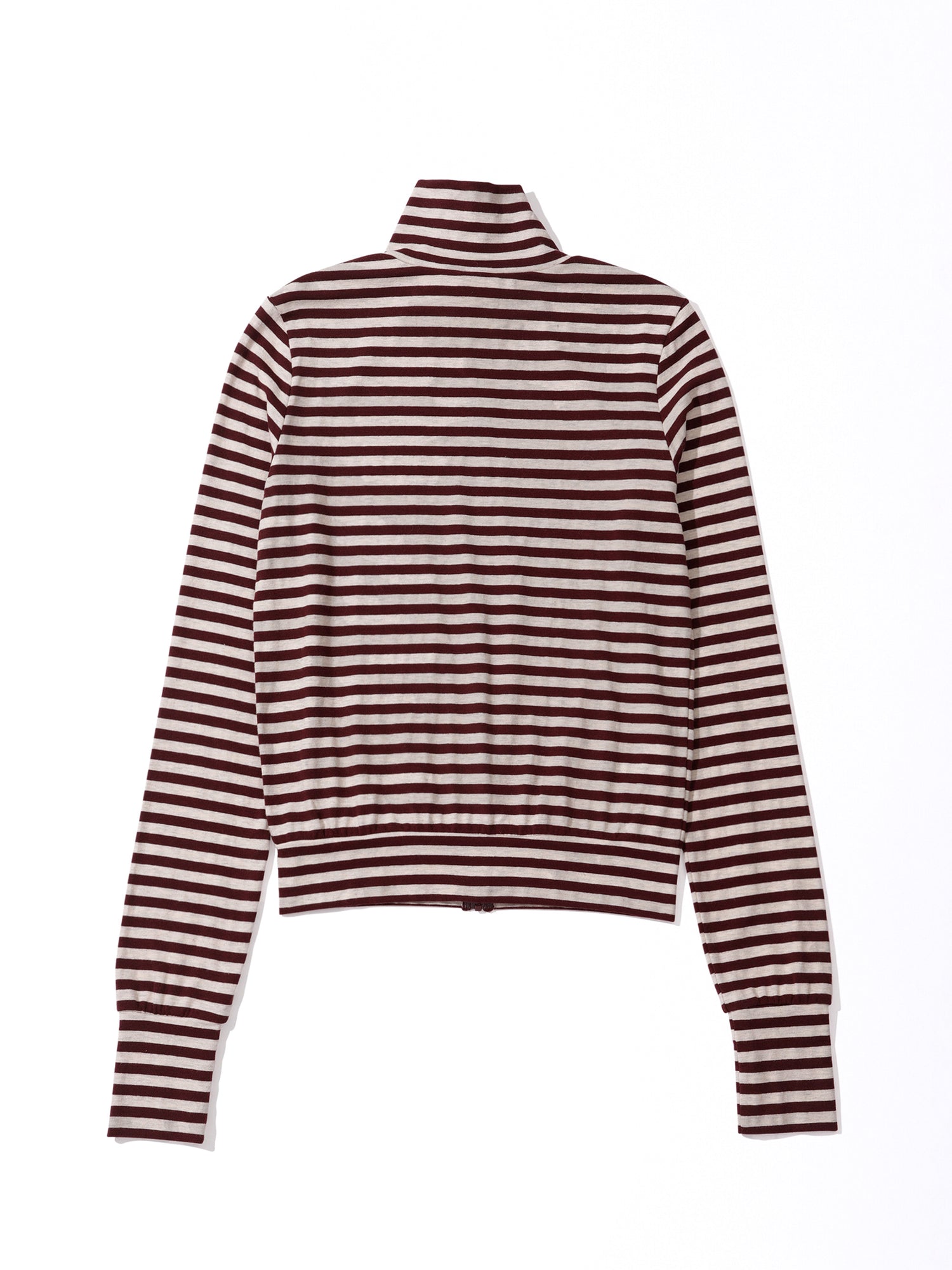 Light Weight Striped Jersey Burgundy