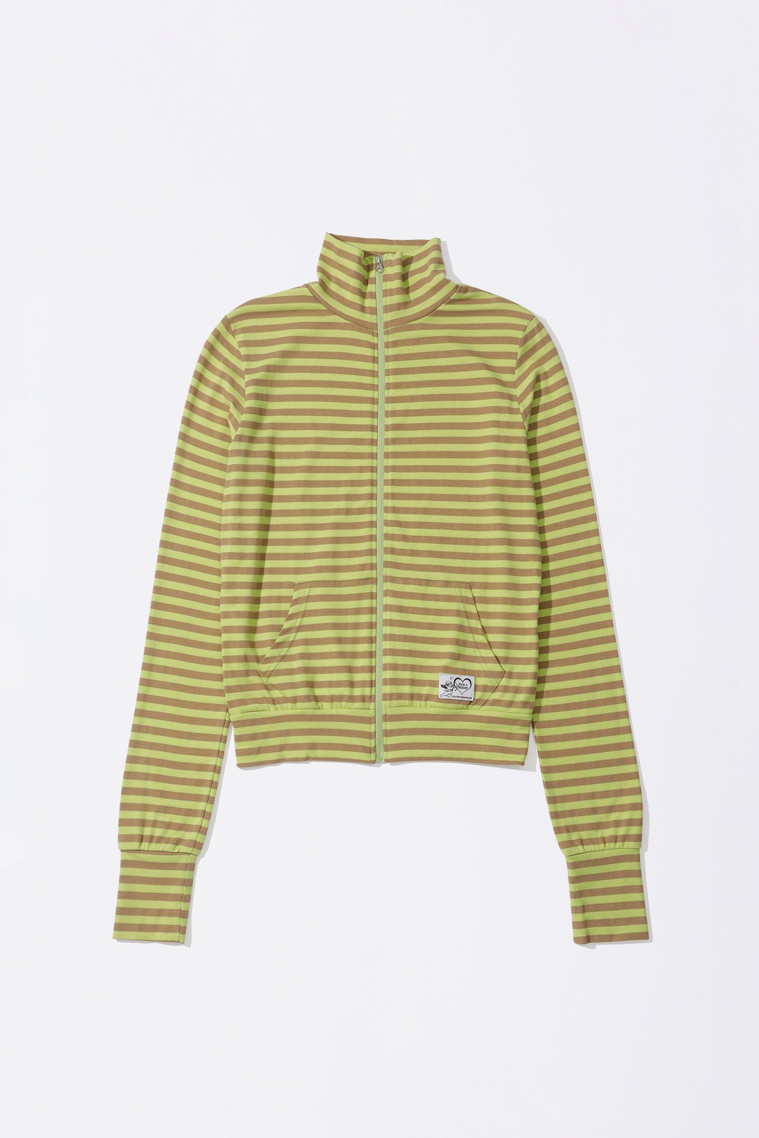 Light Weight Striped Jersey Lime