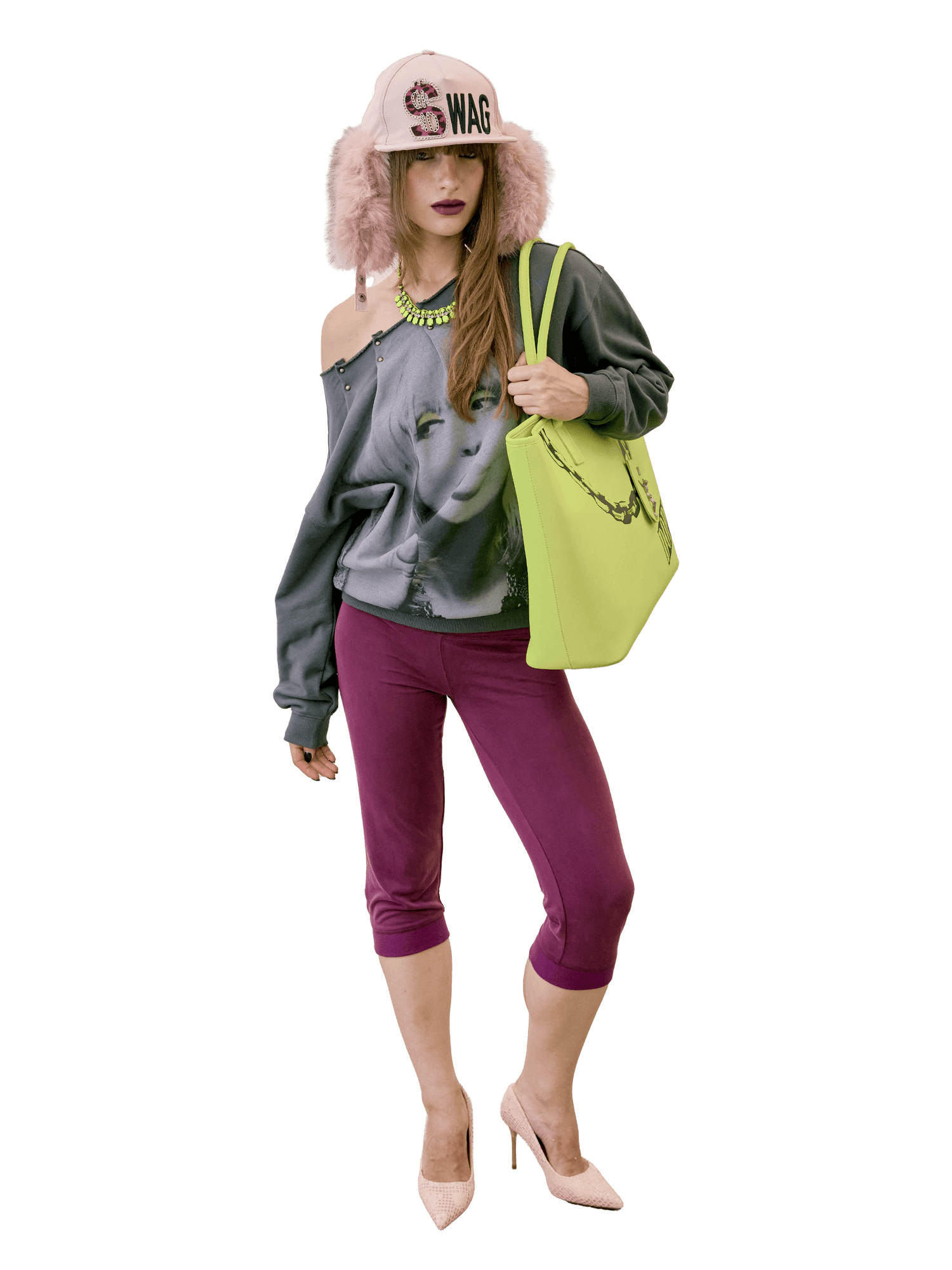 Love Pintuck Sweatshirt Charcoal
