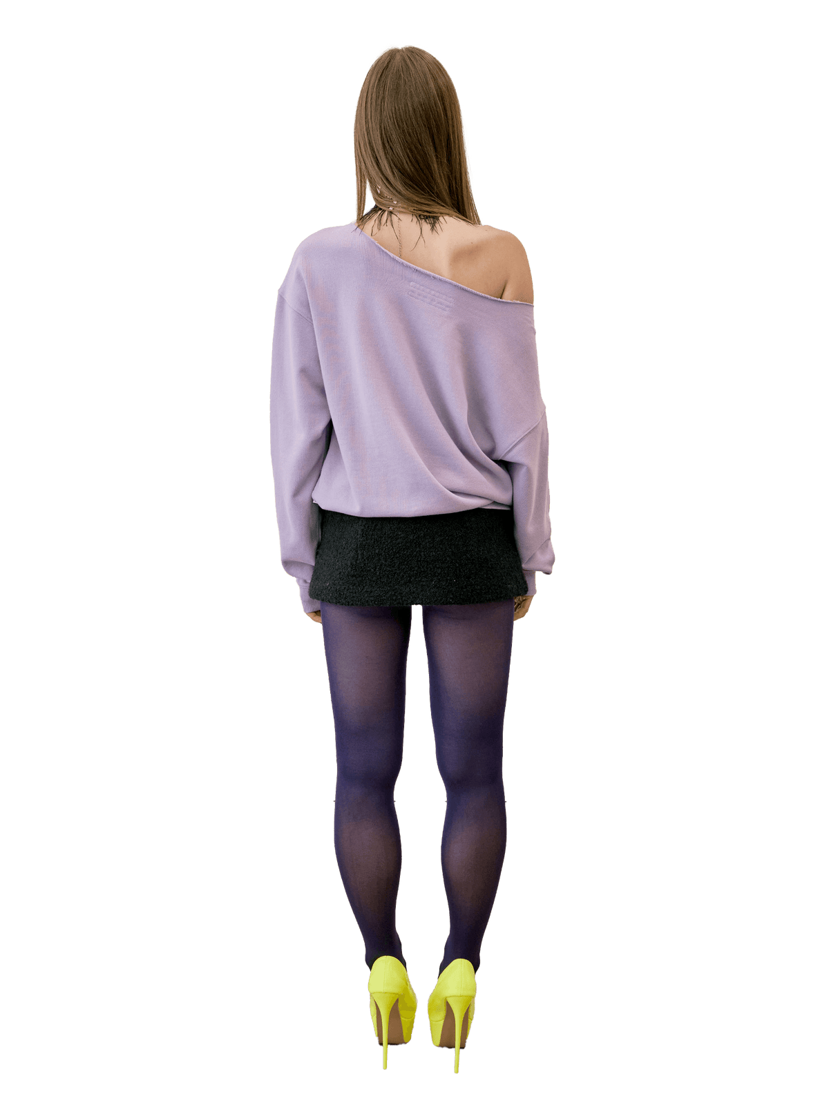 Love Pintuck Sweatshirt Ube Purple