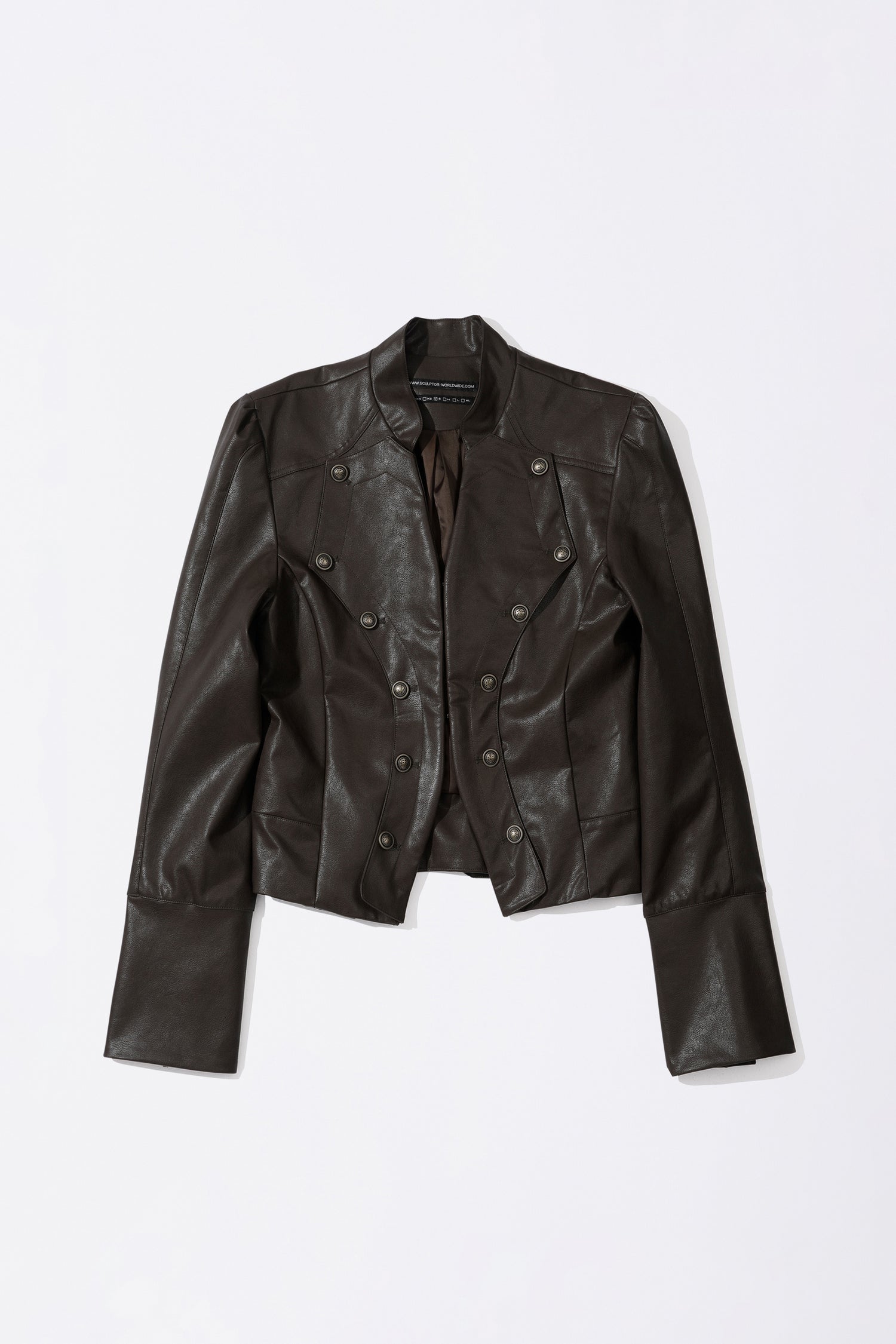 Napoleon Eco Leather Jacket Matte Brown
