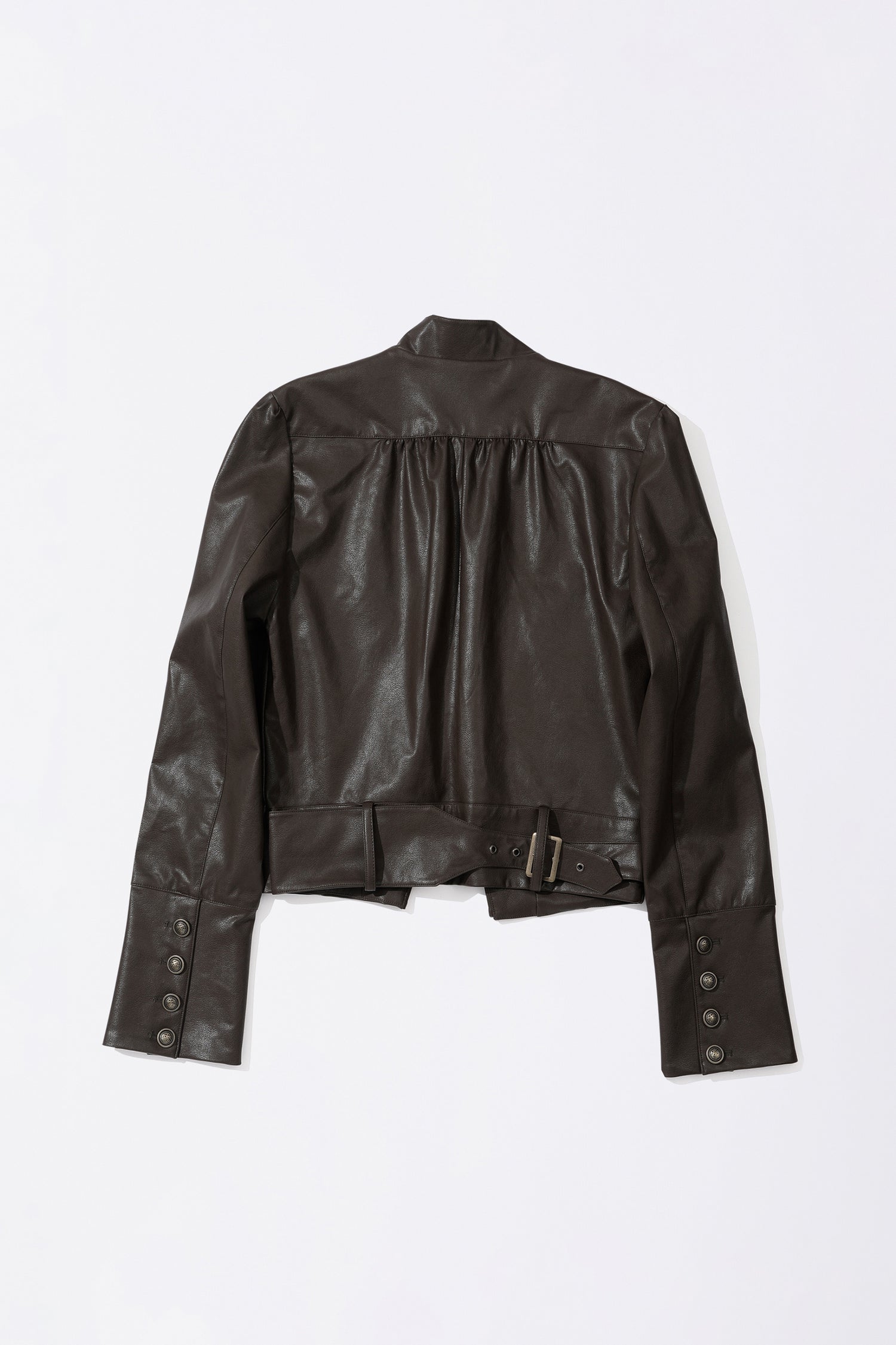 Napoleon Eco Leather Jacket Matte Brown