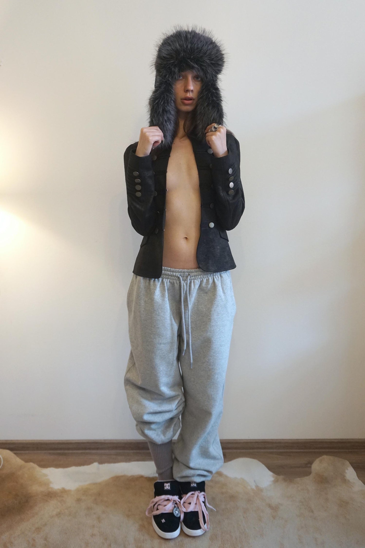 Chi Sweatpants Melange Gray