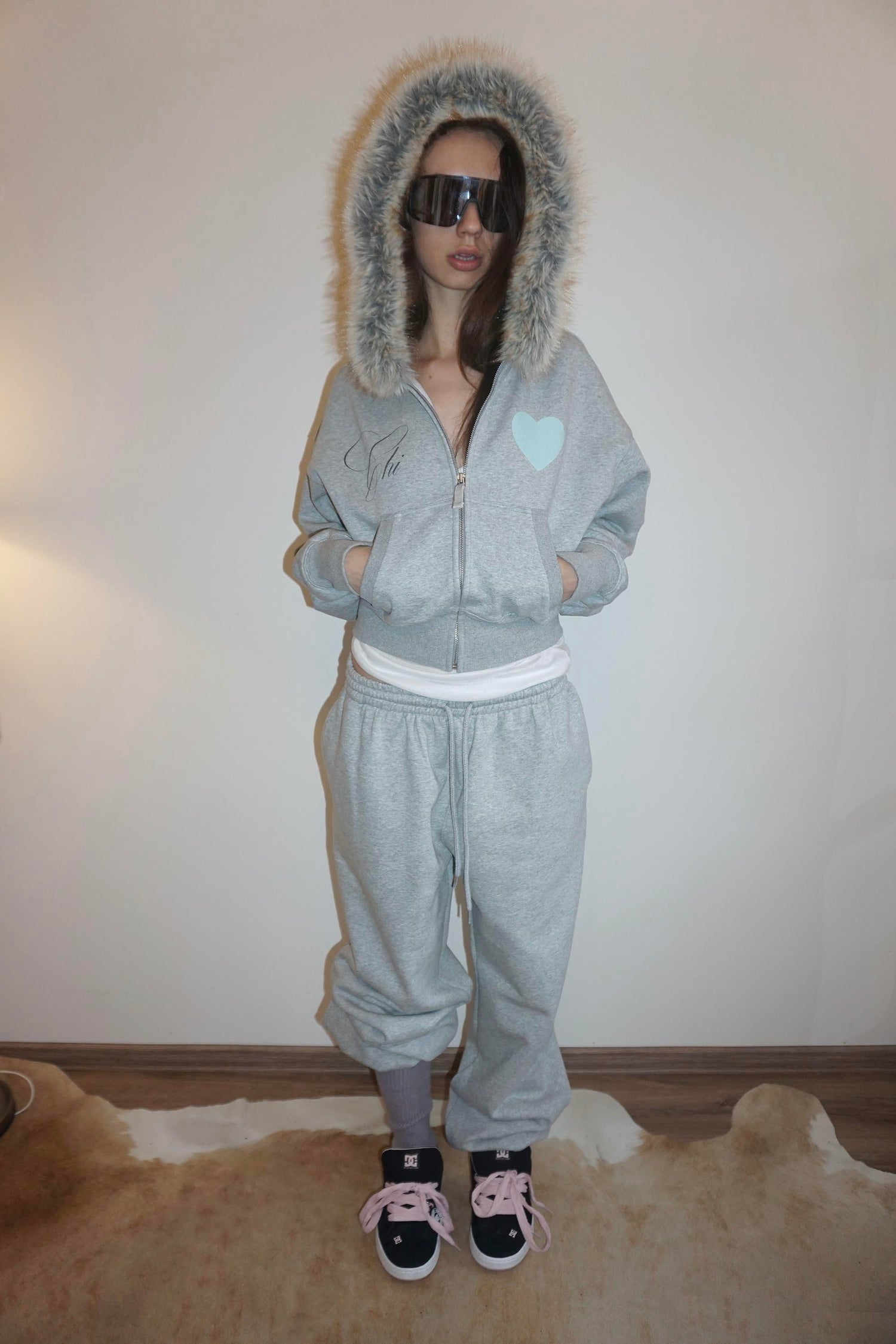 Chi Sweatpants Melange Gray