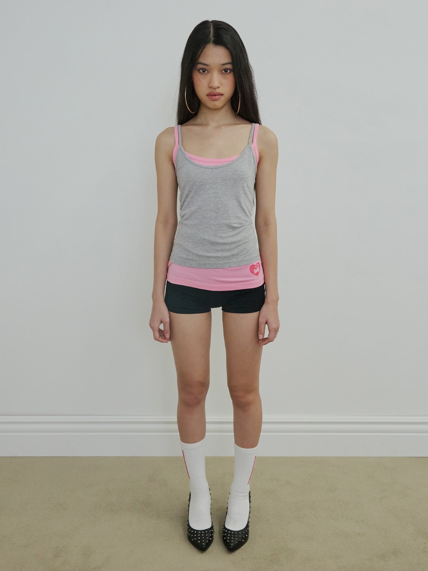 My Go To Sleeveless Top Melange Gray