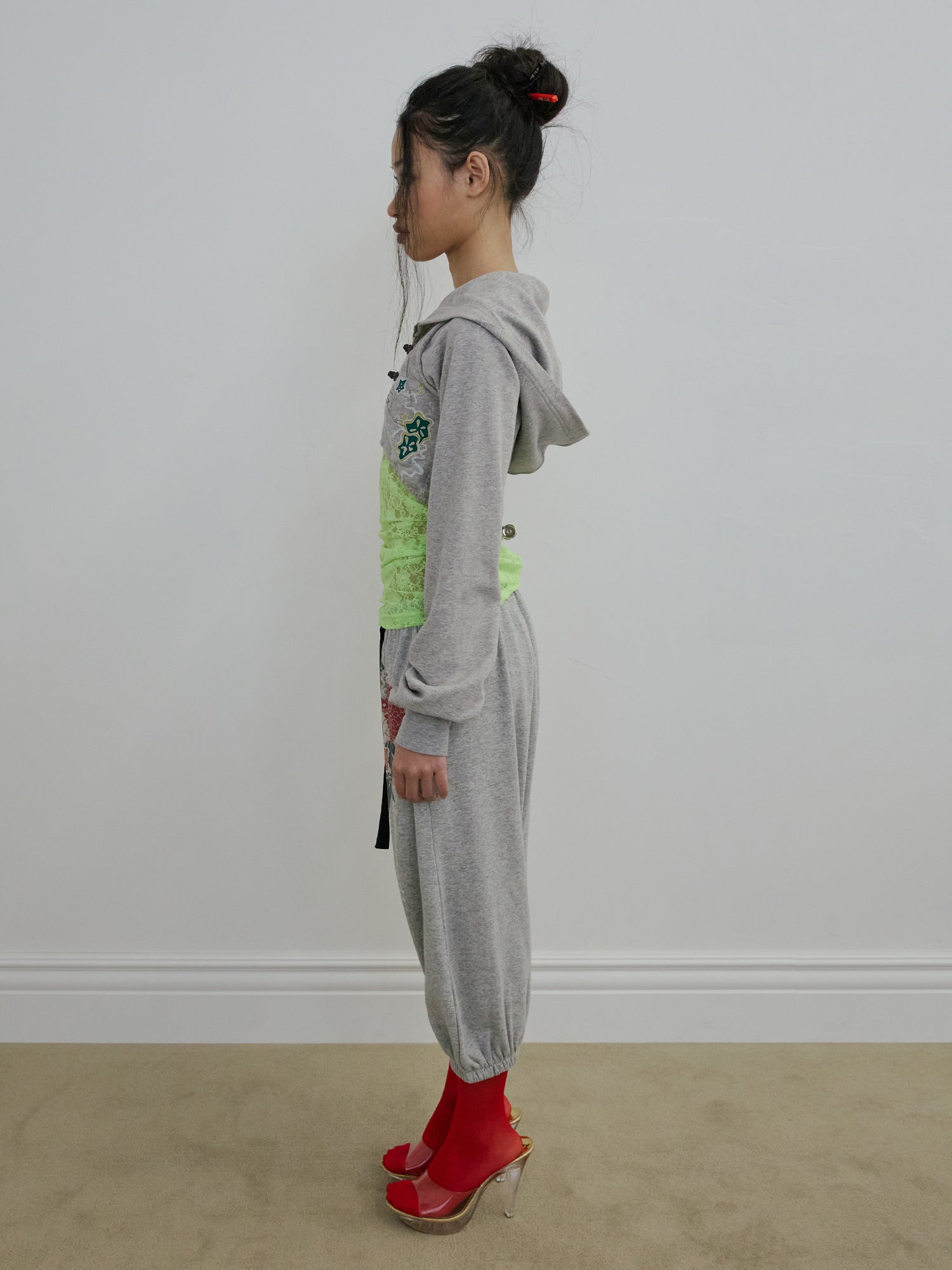 Zen Capri Jogger Pants Melange Gray