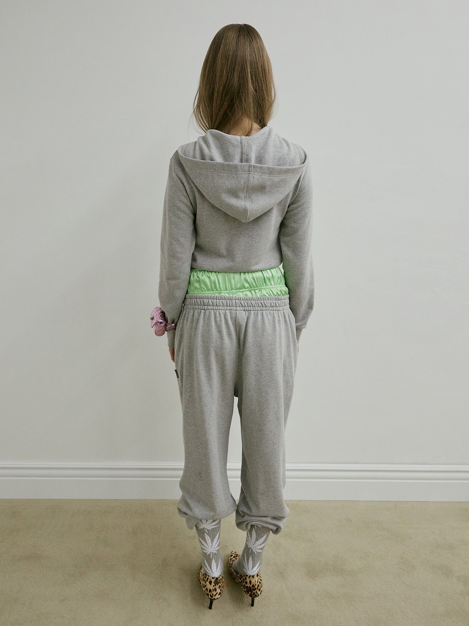 Napoleon Stud Sweatpants Melange Gray
