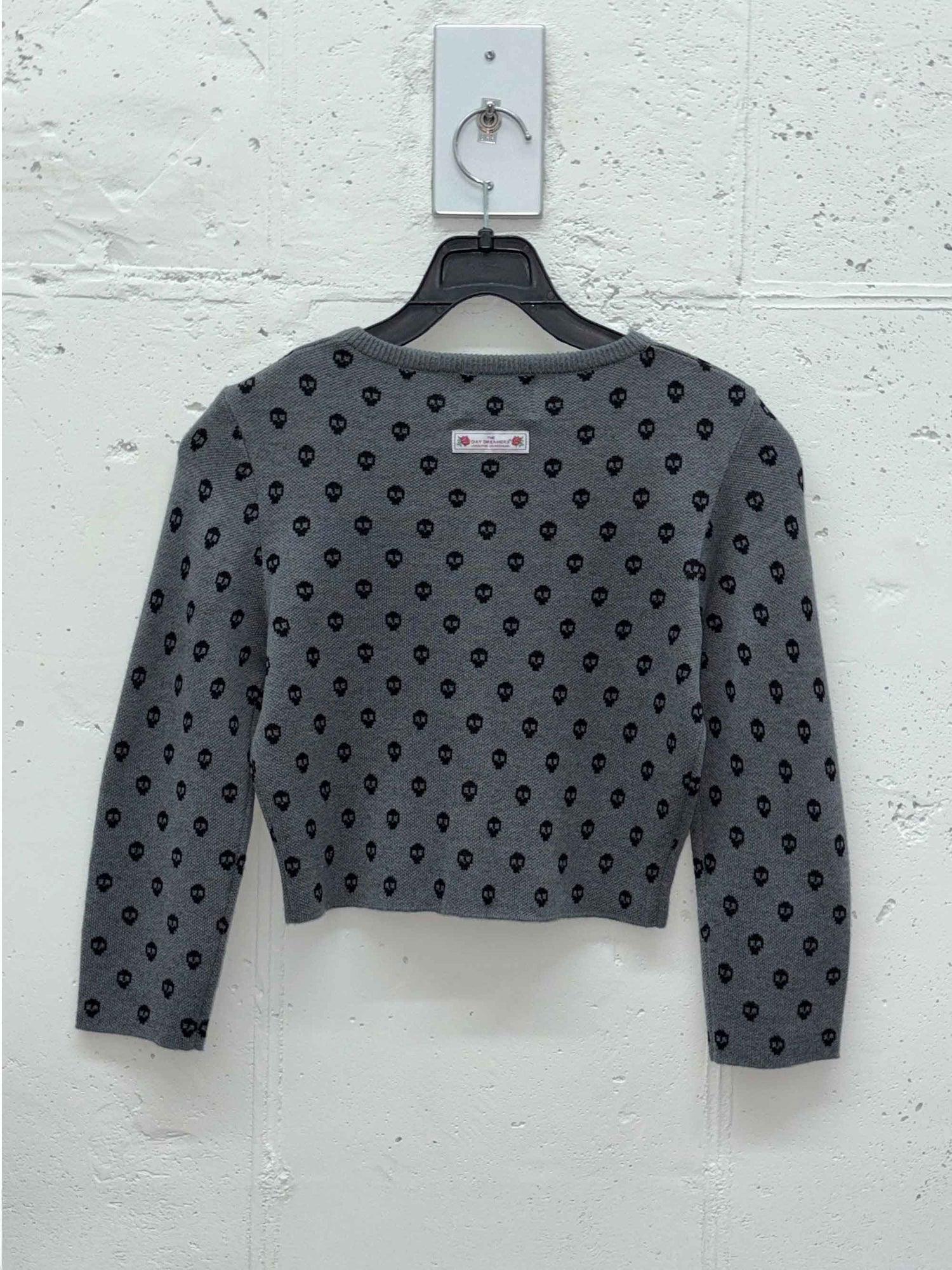 New Emo Crop Cardigan Melange Gray