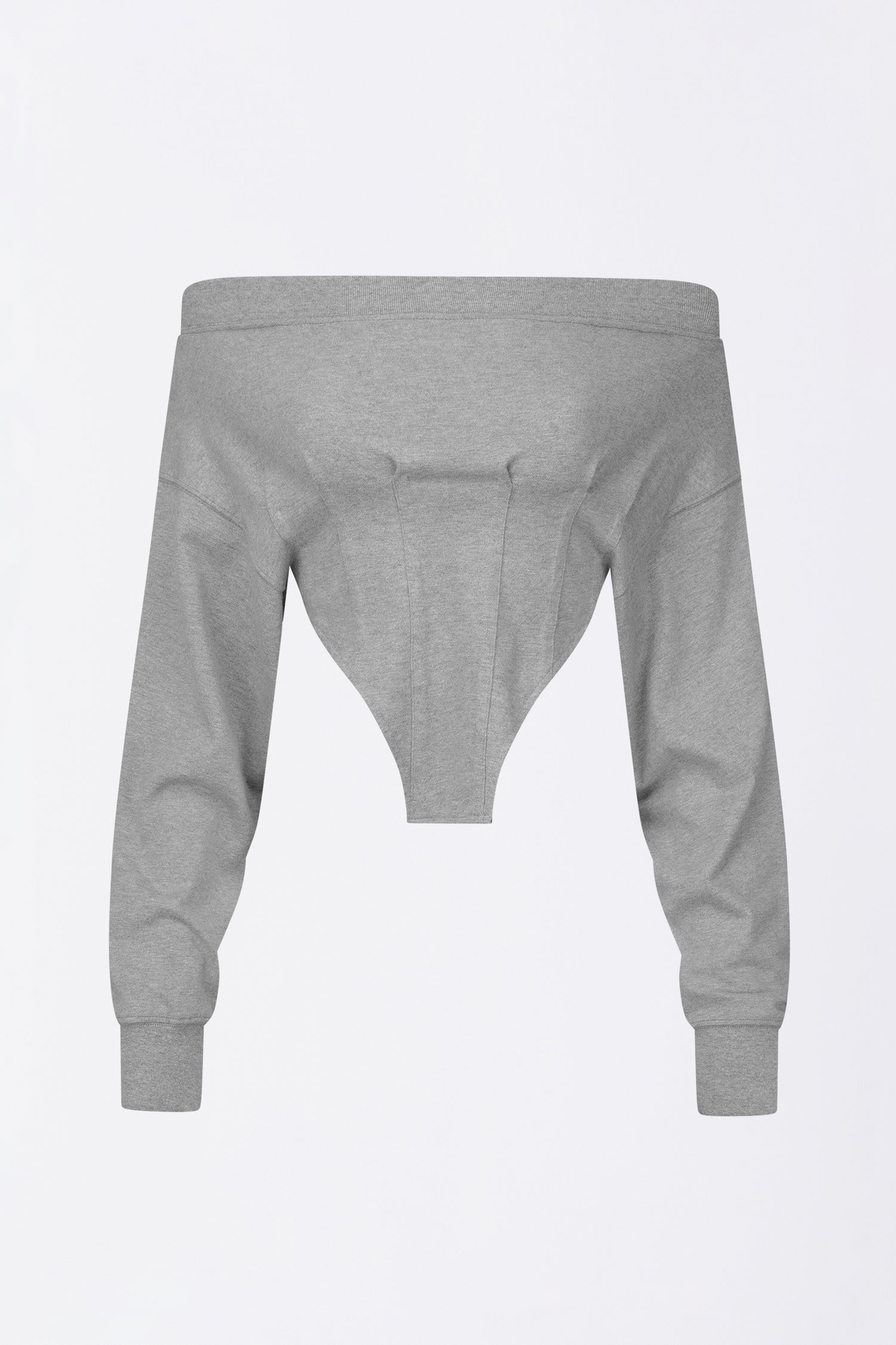 Corset Sweatshirt Melange Gray
