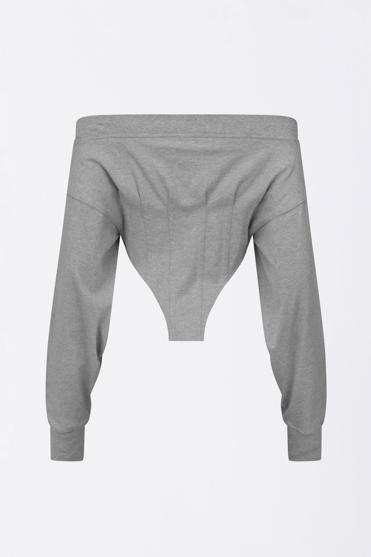 Corset Sweatshirt Melange Gray
