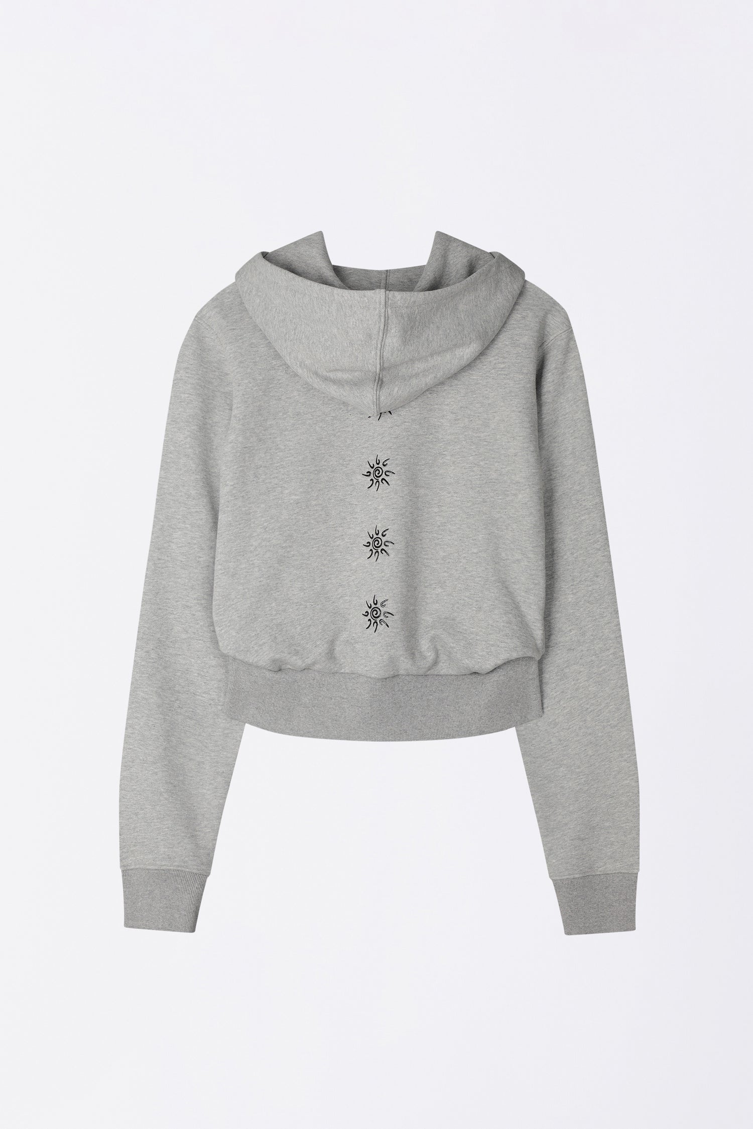Karma Hooded Zip-Up Melange Gray