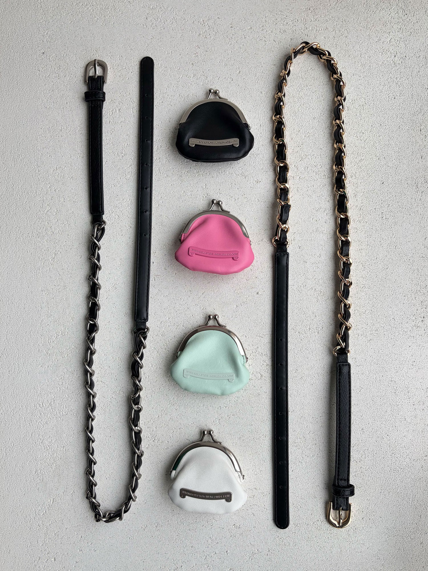 I Shell Coin Purse + Coin Purse Chain Belt SET