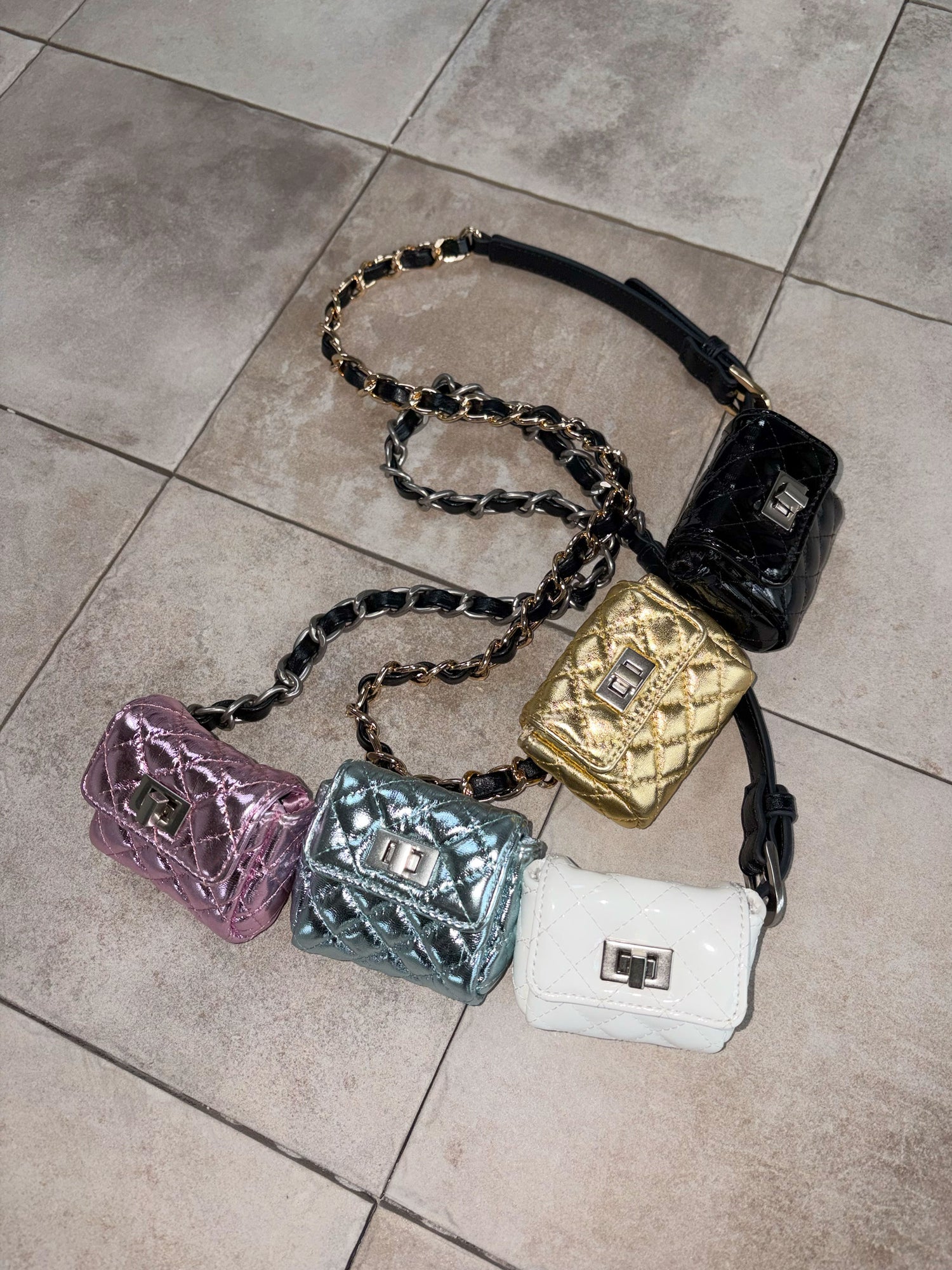 I Coin Purse + Coin Purse Chain Belt SET