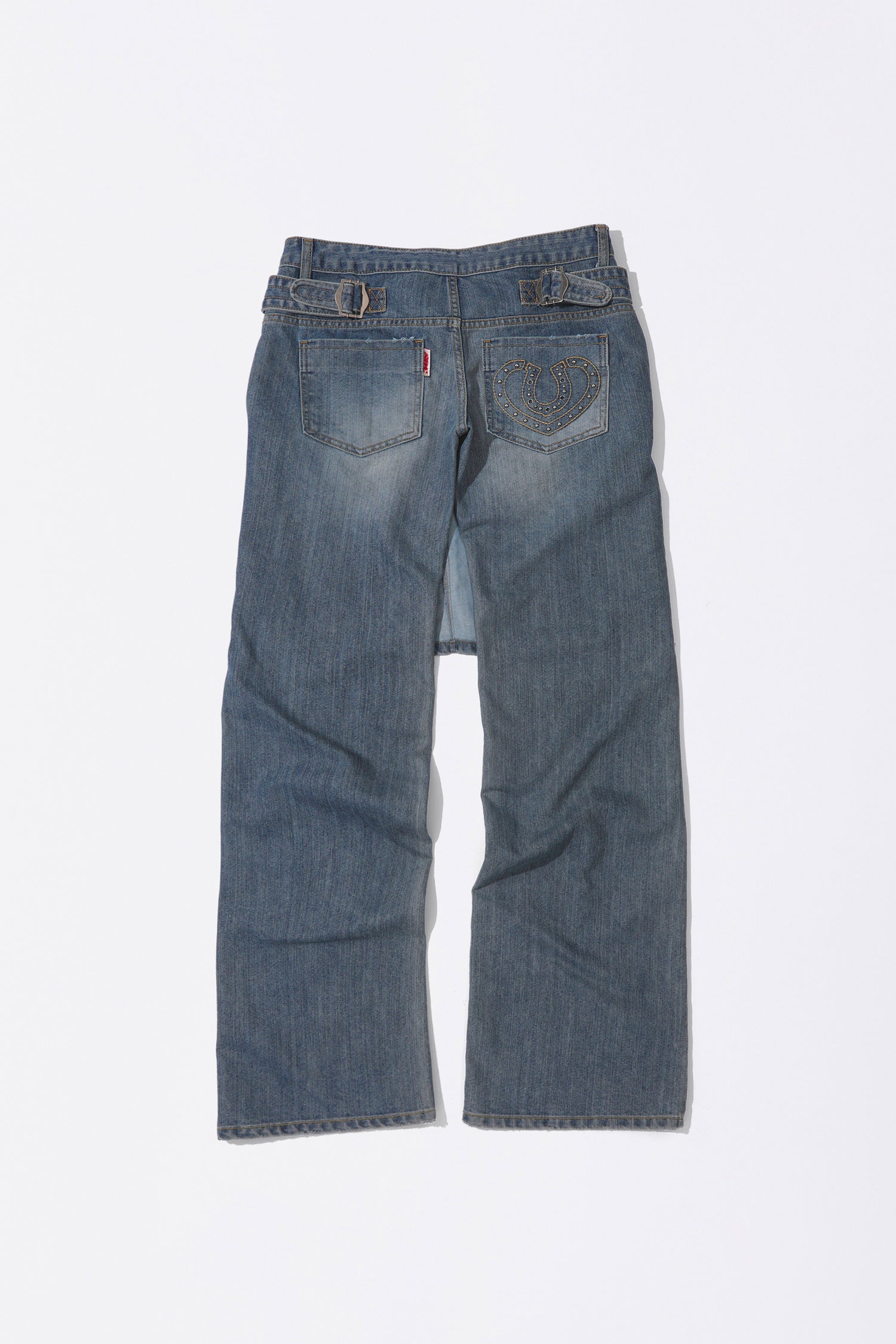 Apron Layered Denim Mid Blue