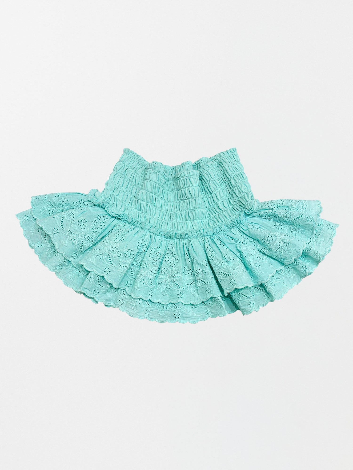Eyelet Tutu Mini Skort Mint