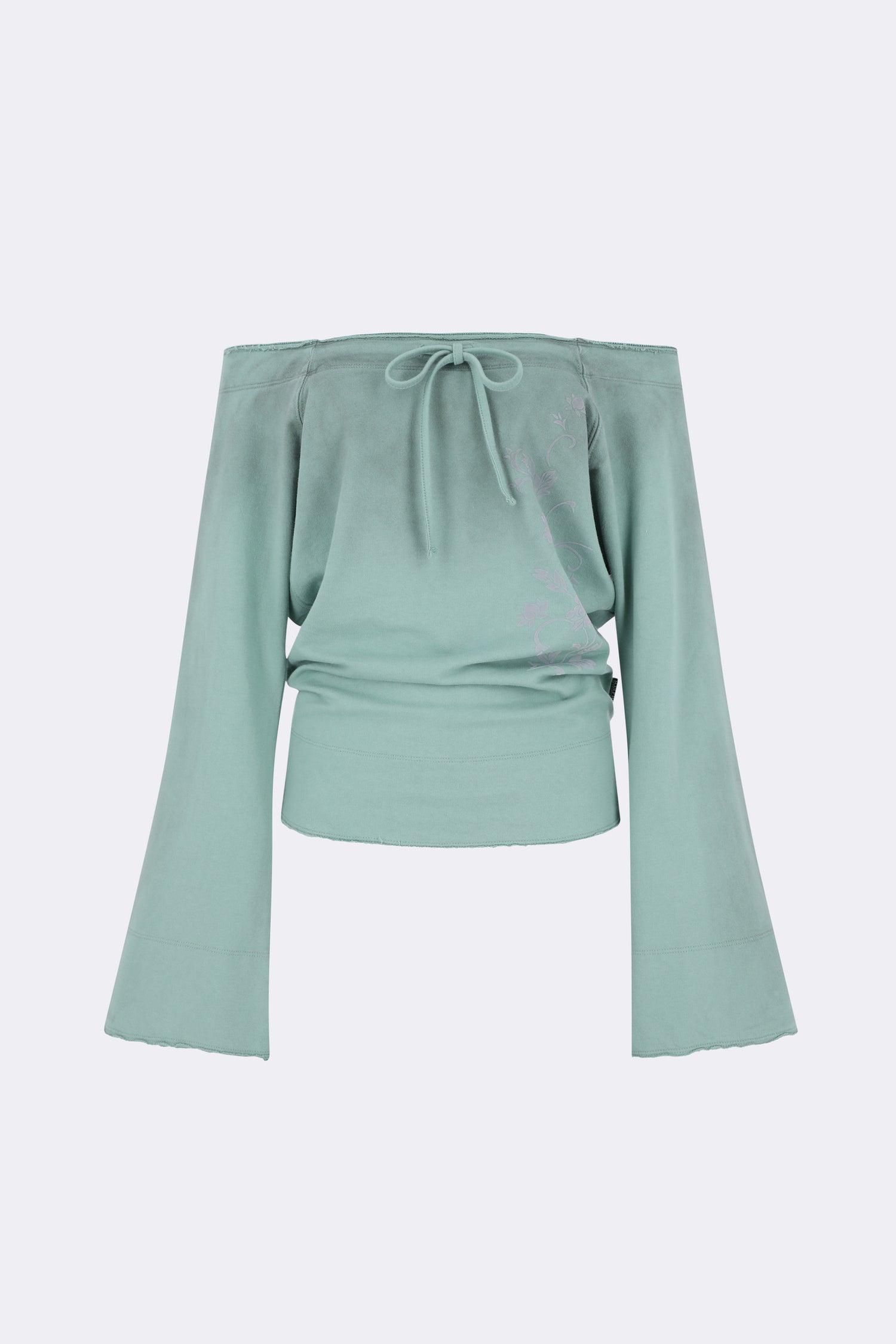 Wide Bell Sleeve Sweatshirt Mint