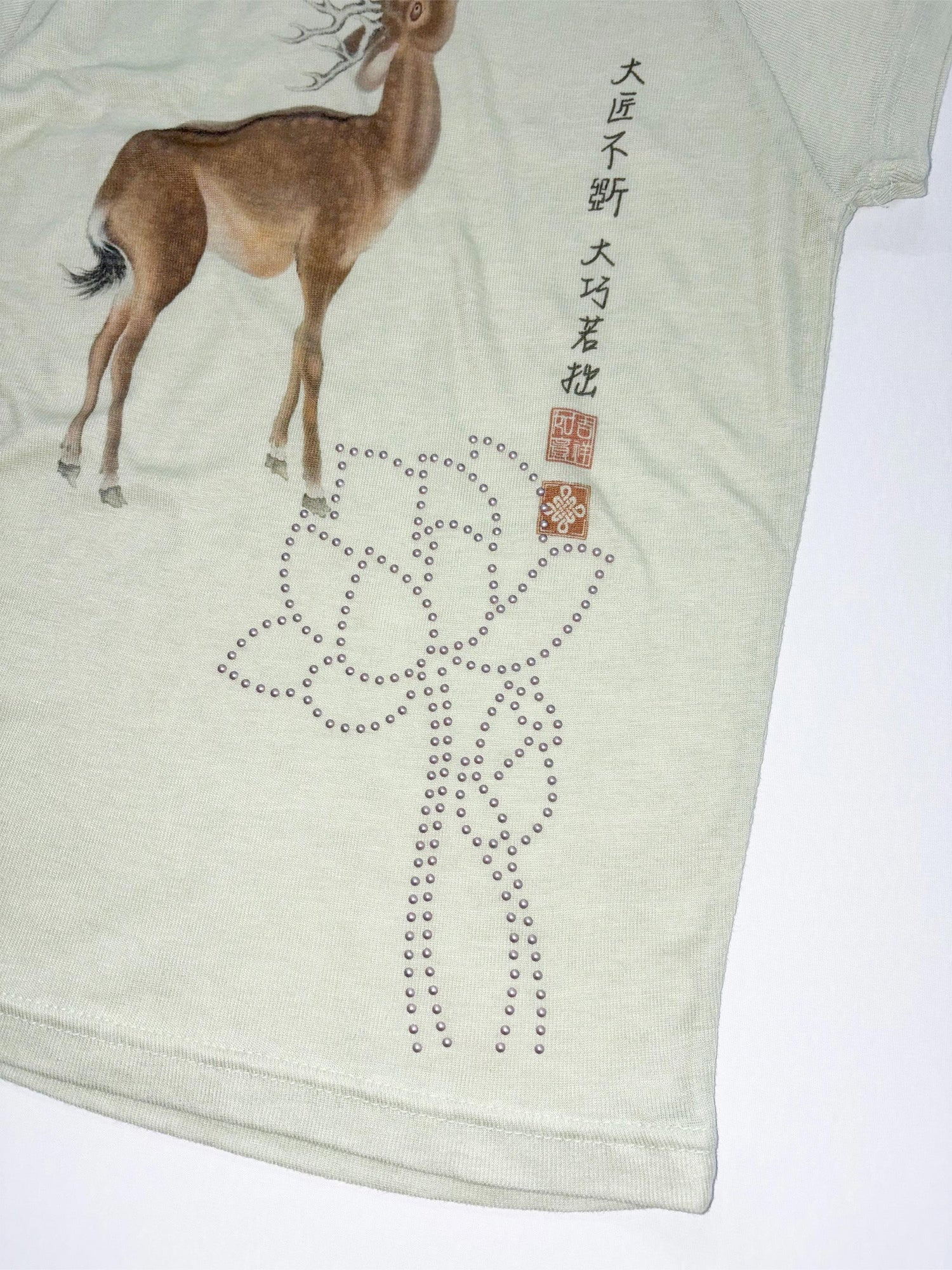 Zen Deer Tee Mint