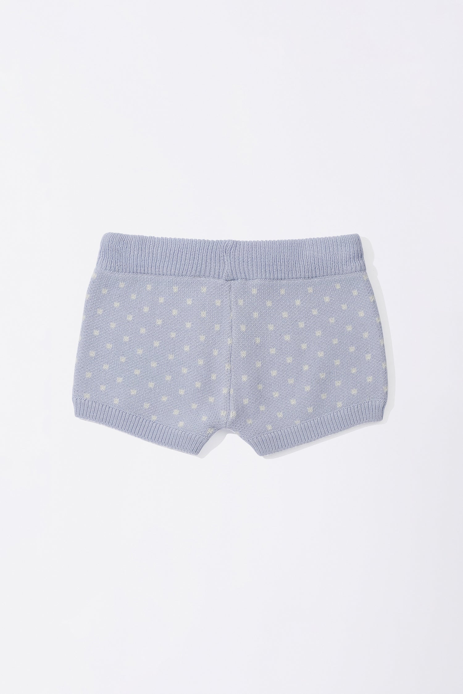 Snowflake Knit Shorts Misty Blue