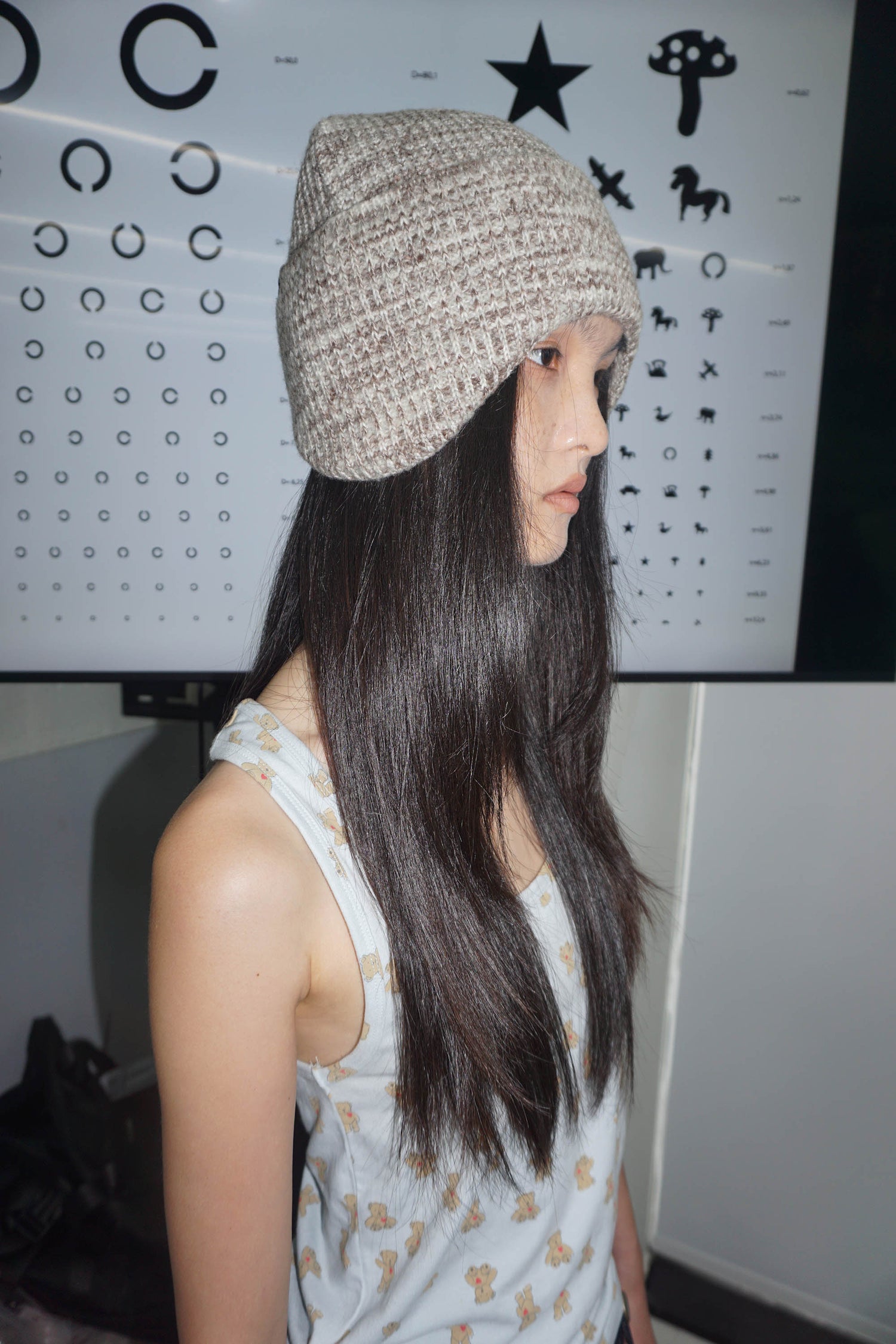 Cozy Earflap Beanie Multi Brown