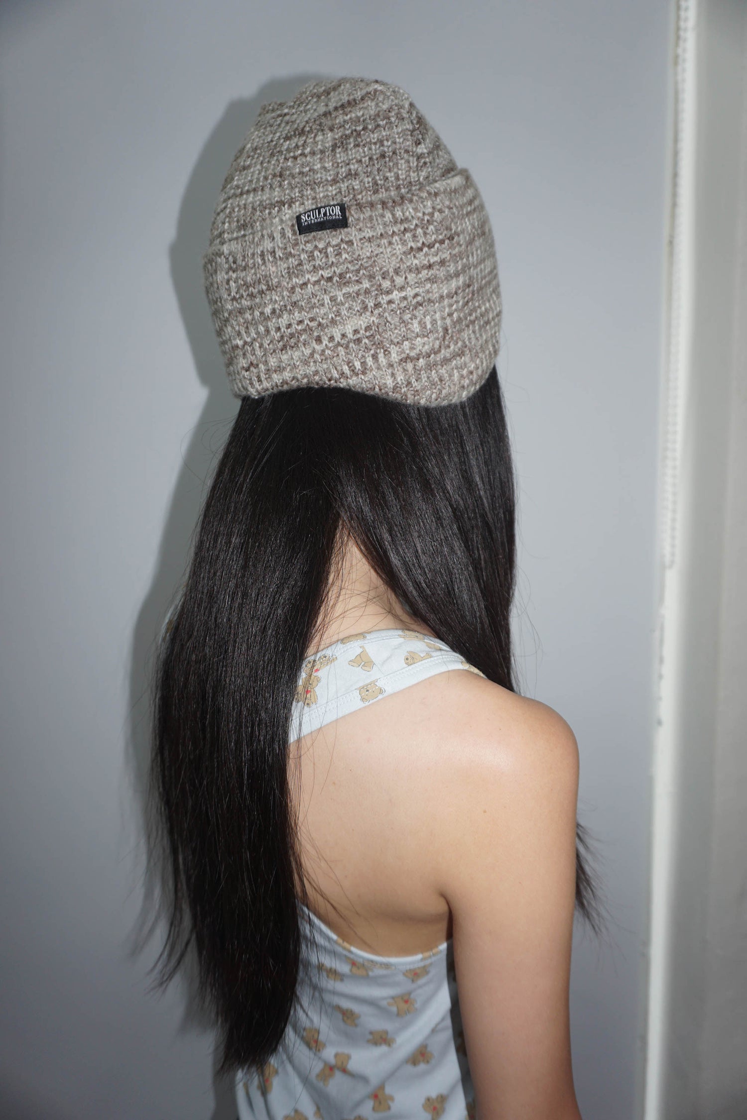 Cozy Earflap Beanie Multi Brown