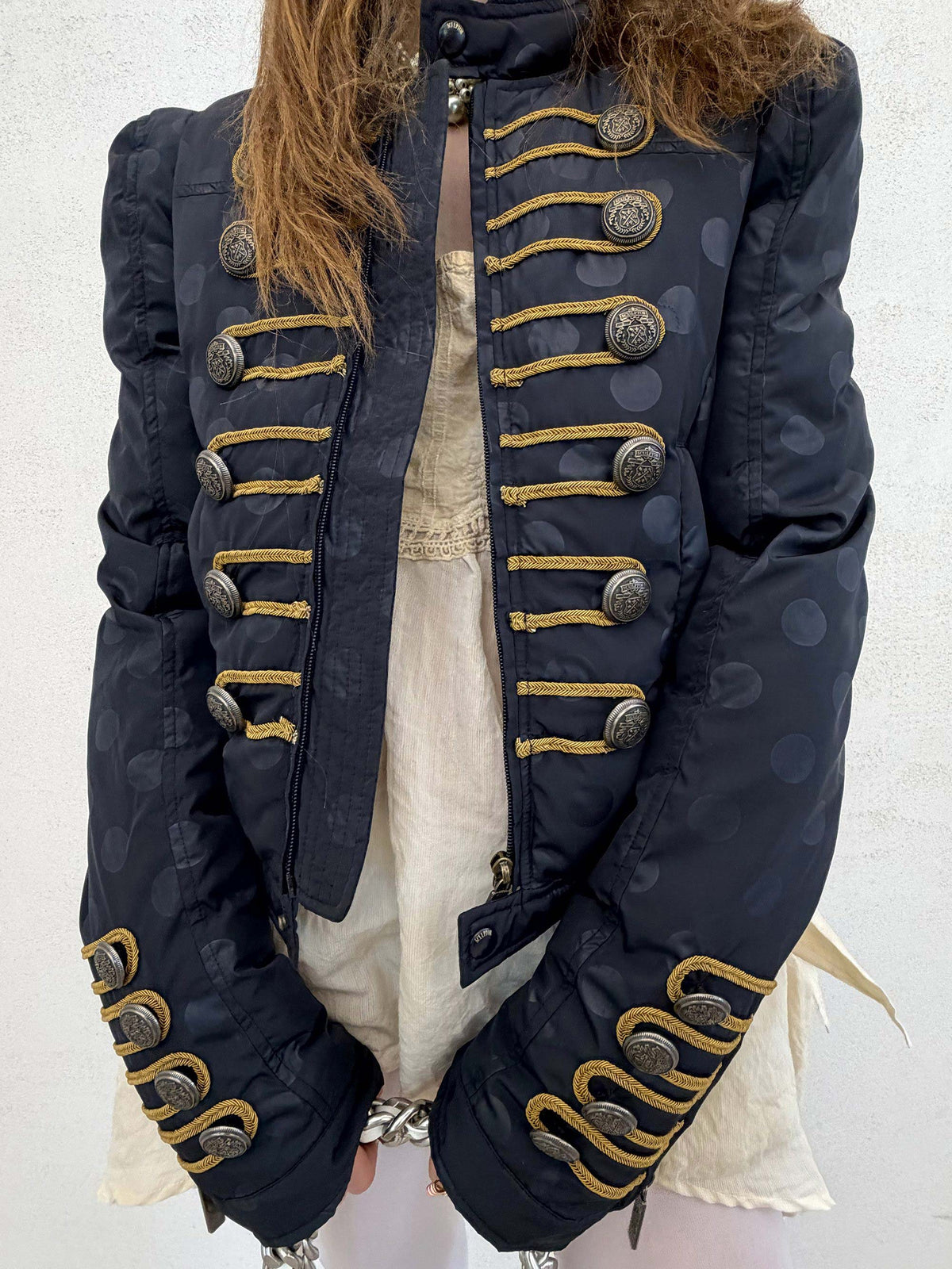 Napoleon Puffer Jacket Navy Dot
