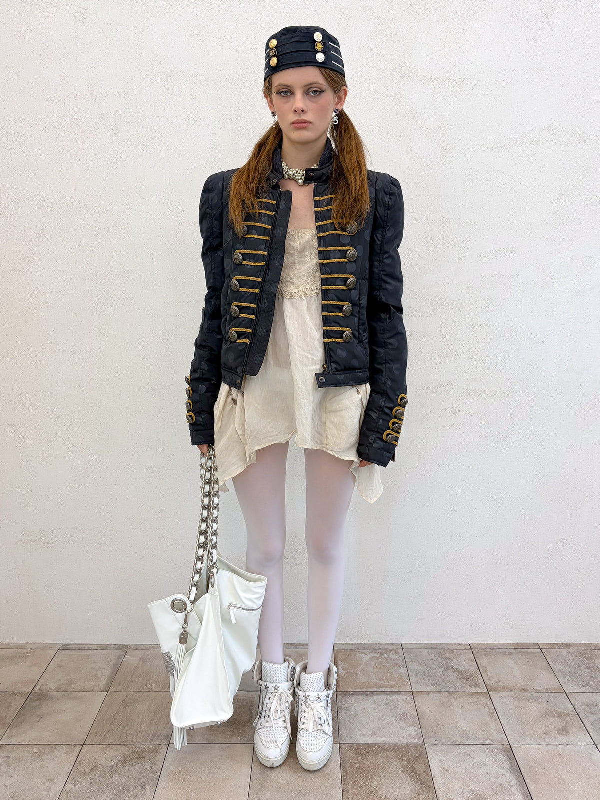 Napoleon Puffer Jacket Navy Dot