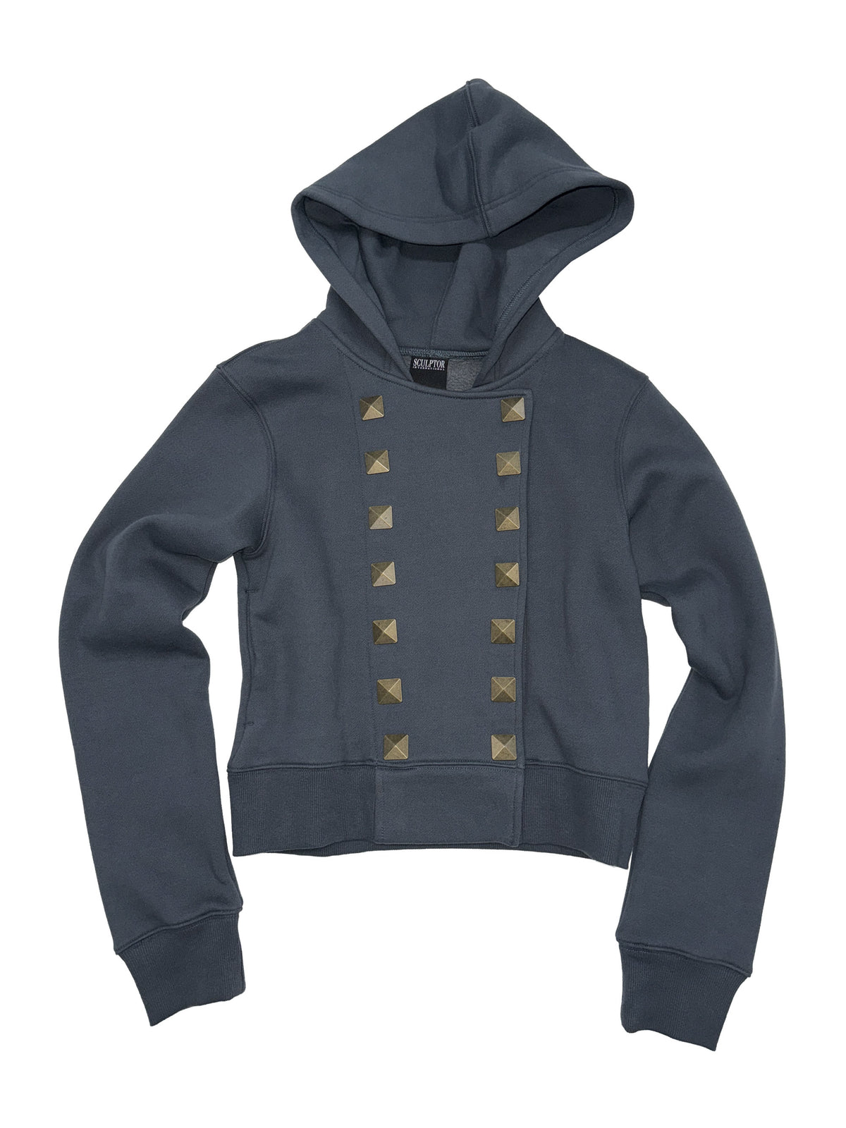 Napoleon Stud Hoodie Charcoal