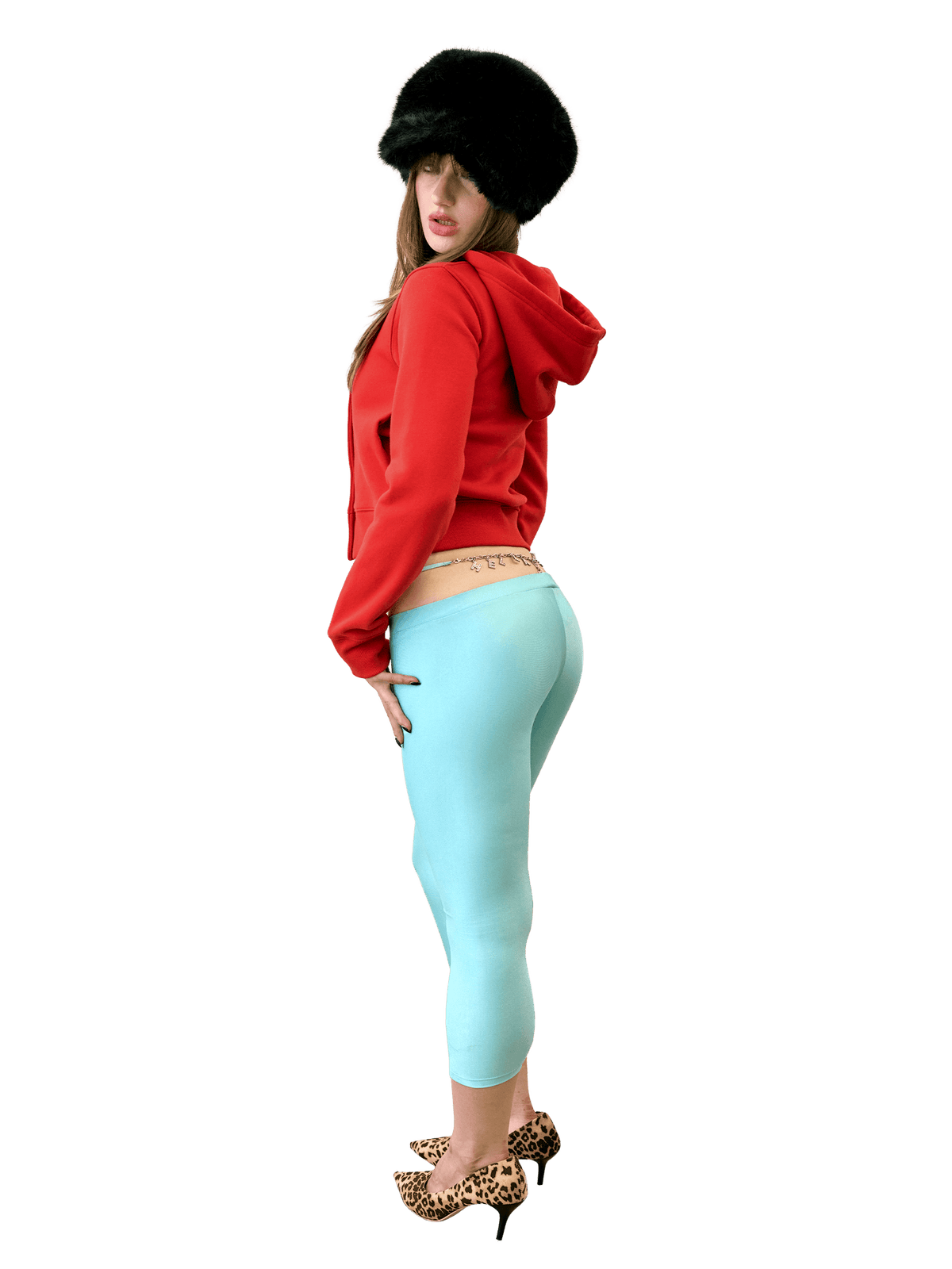 Napoleon Stud Hoodie Red