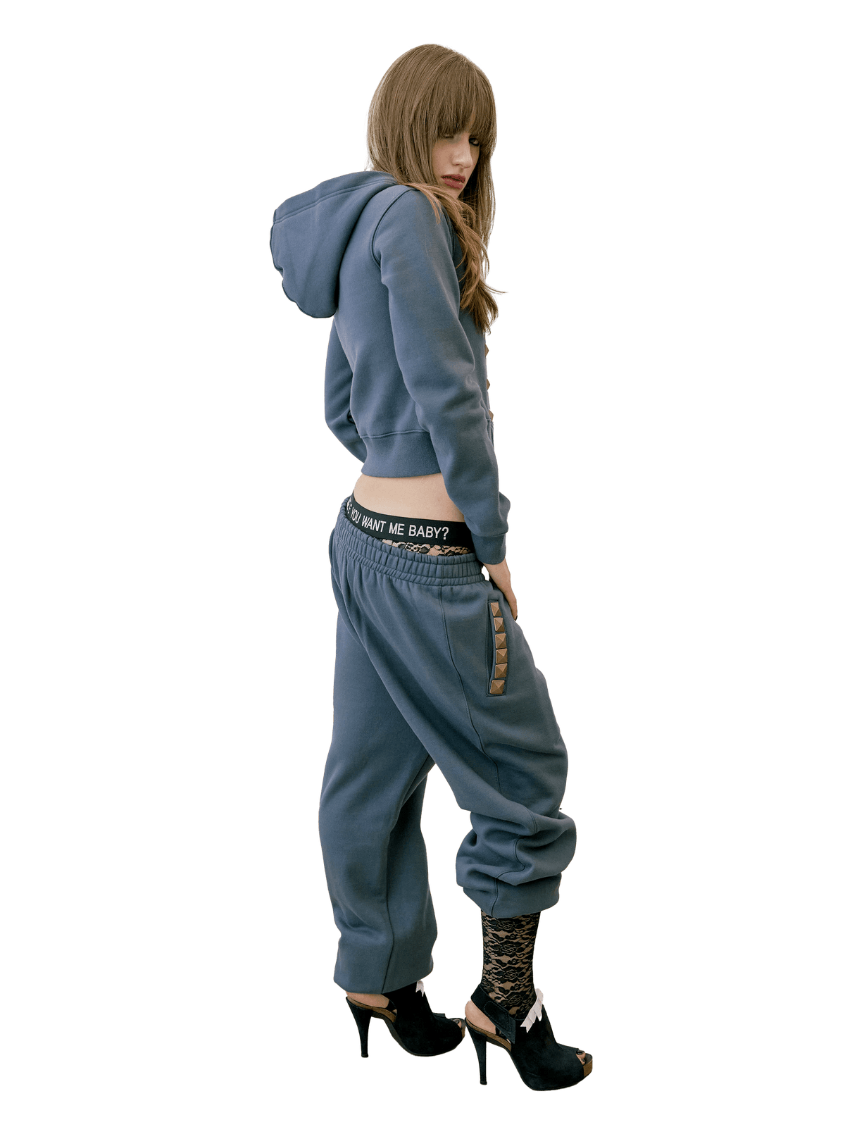 Napoleon Stud Sweatpants Charcoal