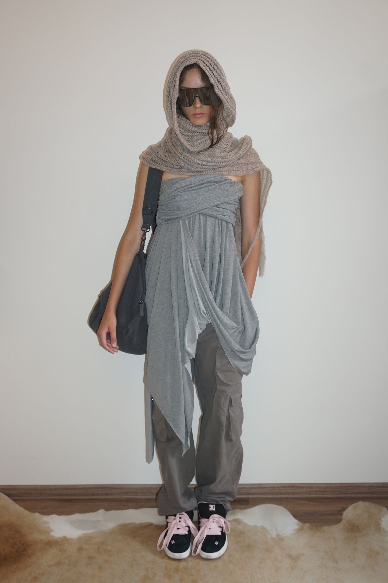 Fluffy Fringe Scarf Oatmeal