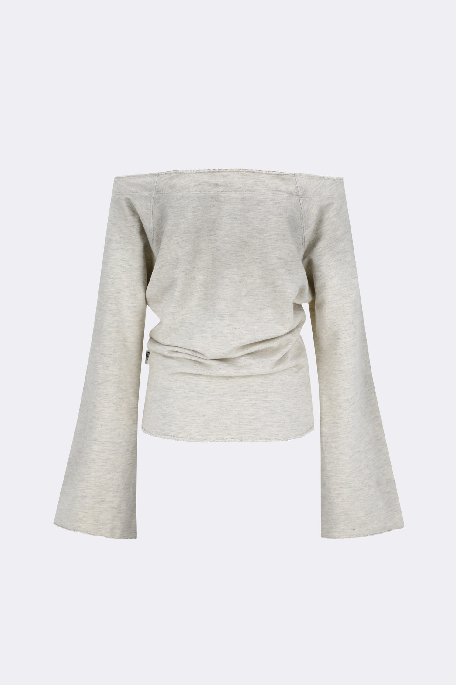 Wide Bell Sleeve Sweatshirt Oatmeal