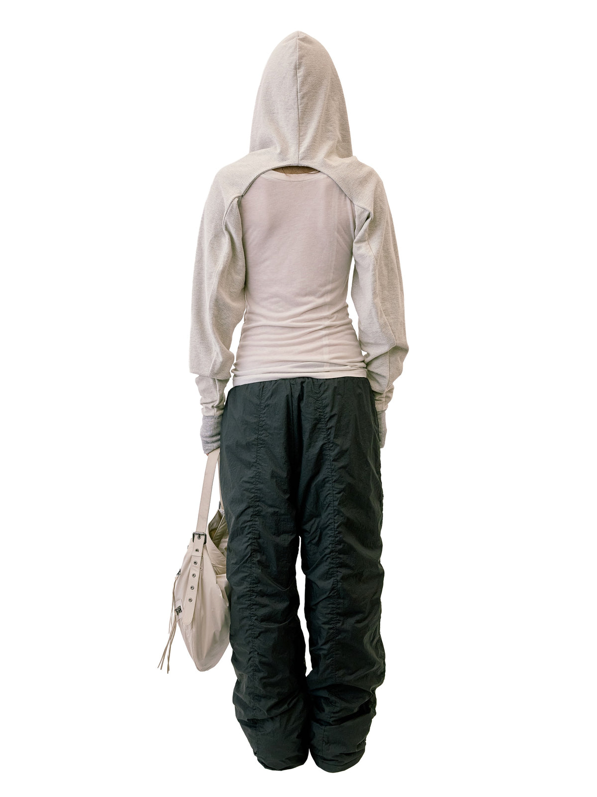 Padded Wide Pants Black