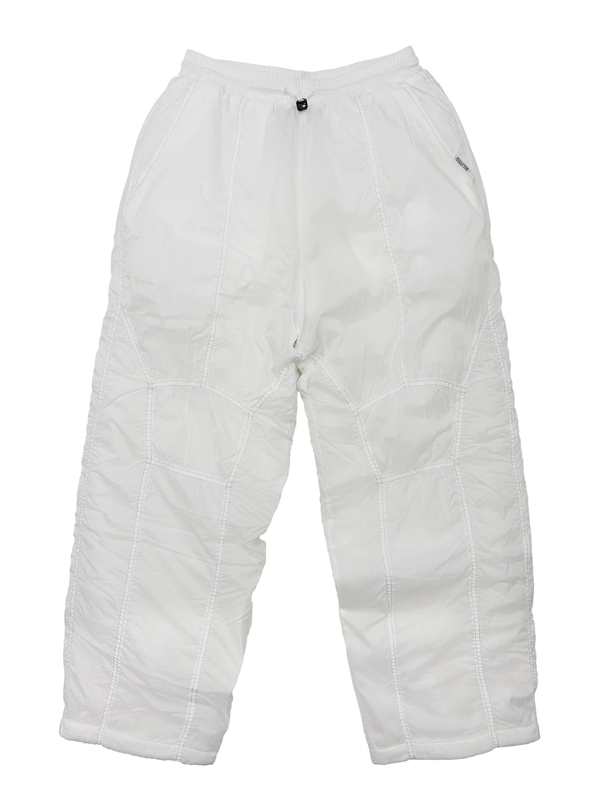 Padded Wide Pants White