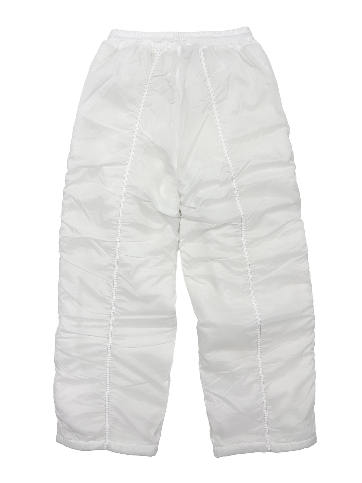 Padded Wide Pants White