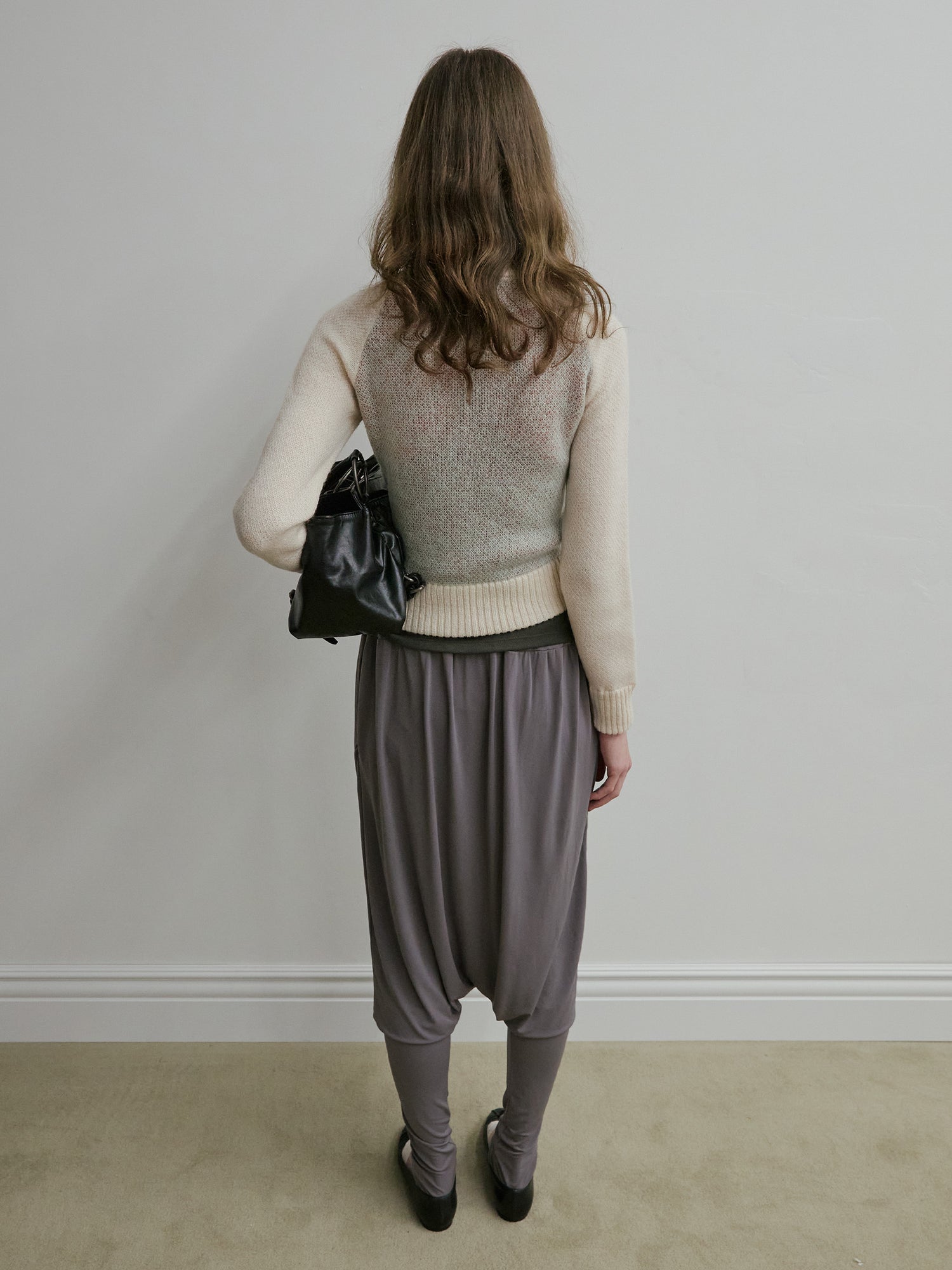 Skull Zip-Up Sweater Pale Blue