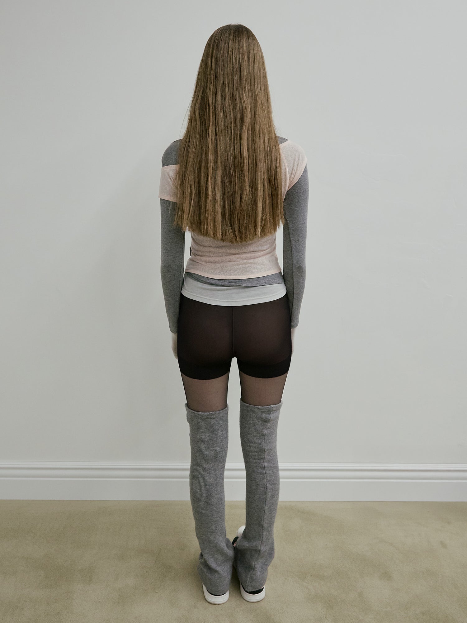 Lazy Layered Tee Pale Pink