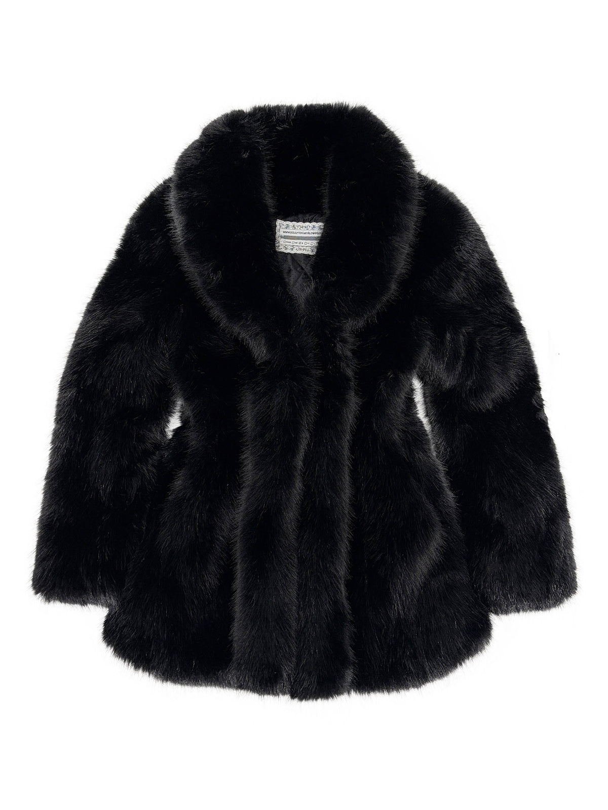 Phantom Faux Fur Coat Black