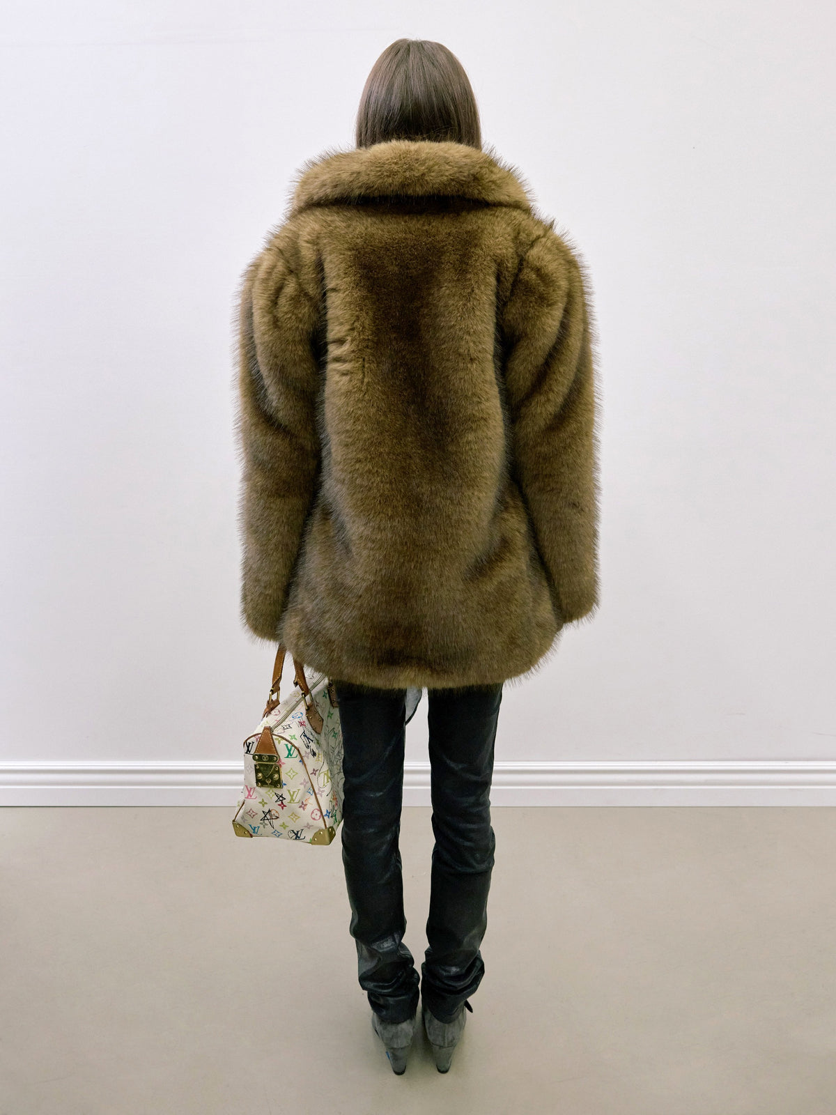 Phantom Faux Fur Coat Caramel