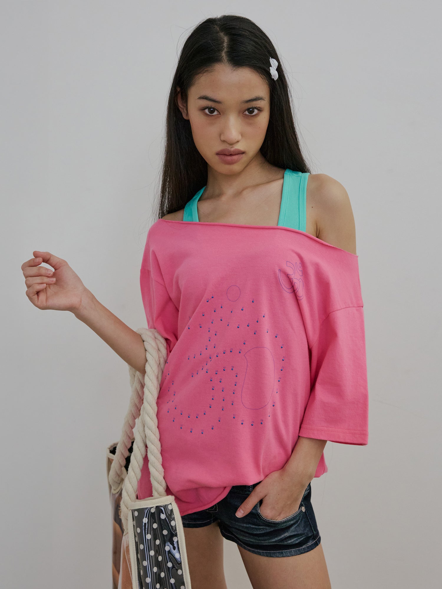 Point To OM Tee Pink