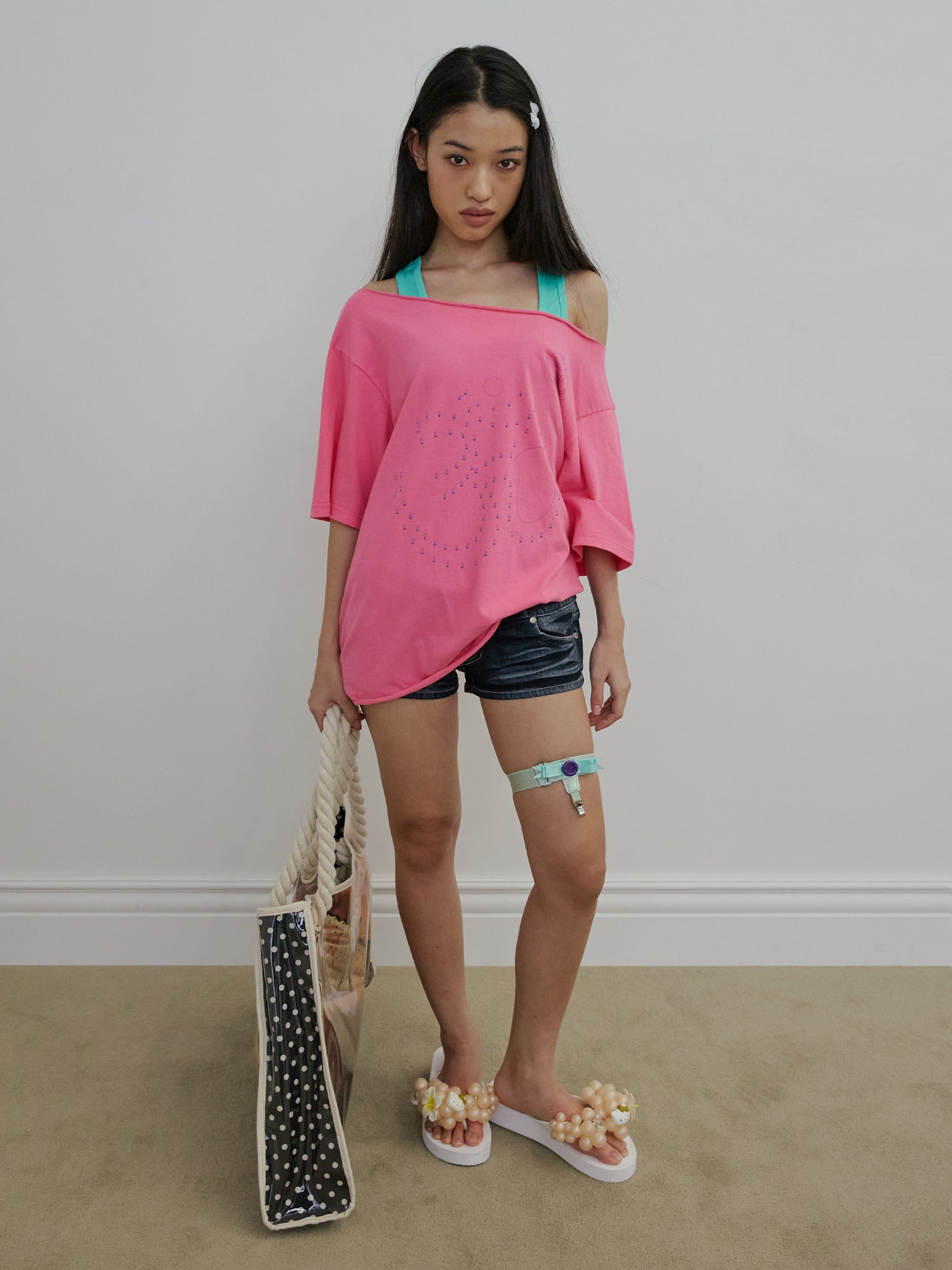 Point To OM Tee Pink