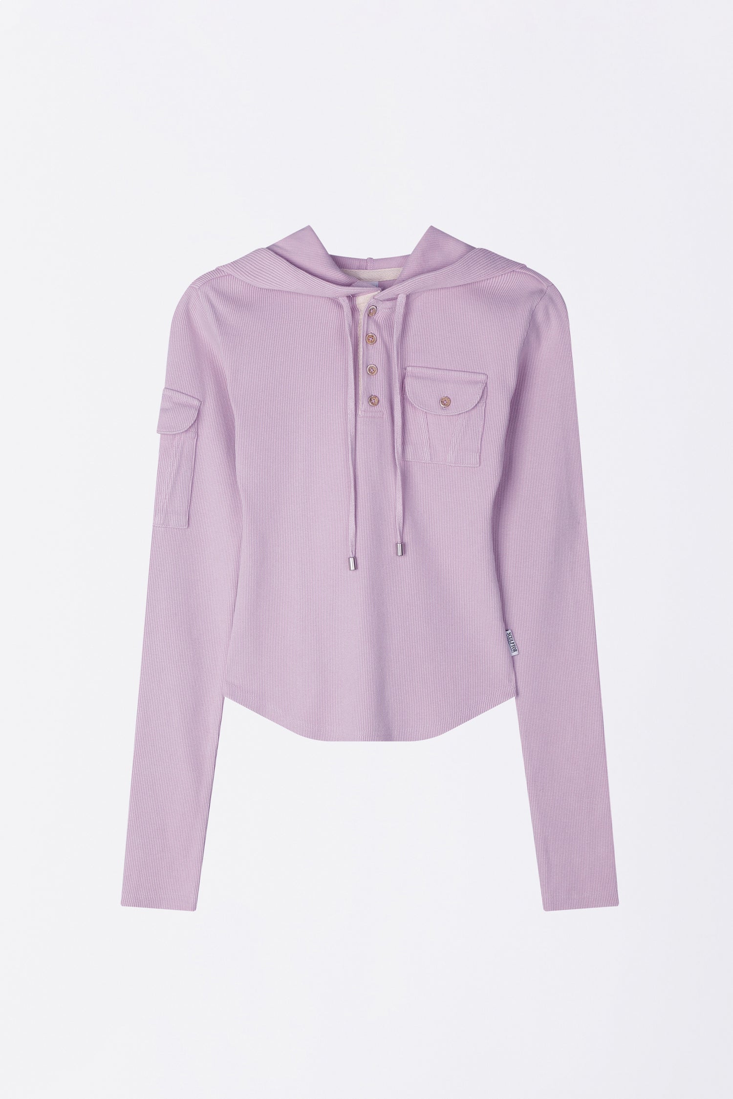 Washed Pocket Hoodie Pink